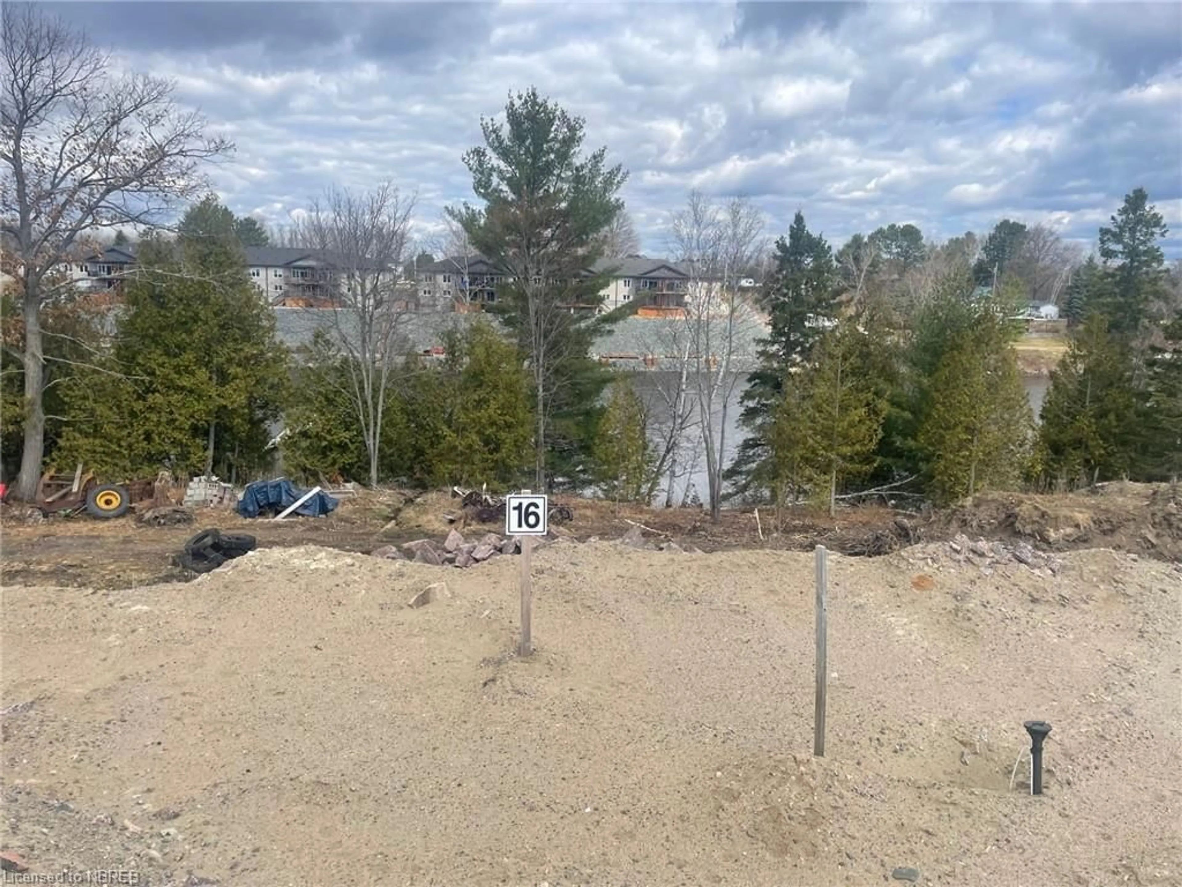 A pic from exterior of the house or condo, the fenced backyard for LOT 16 Moon Crt, Sturgeon Falls Ontario P2B 2E7