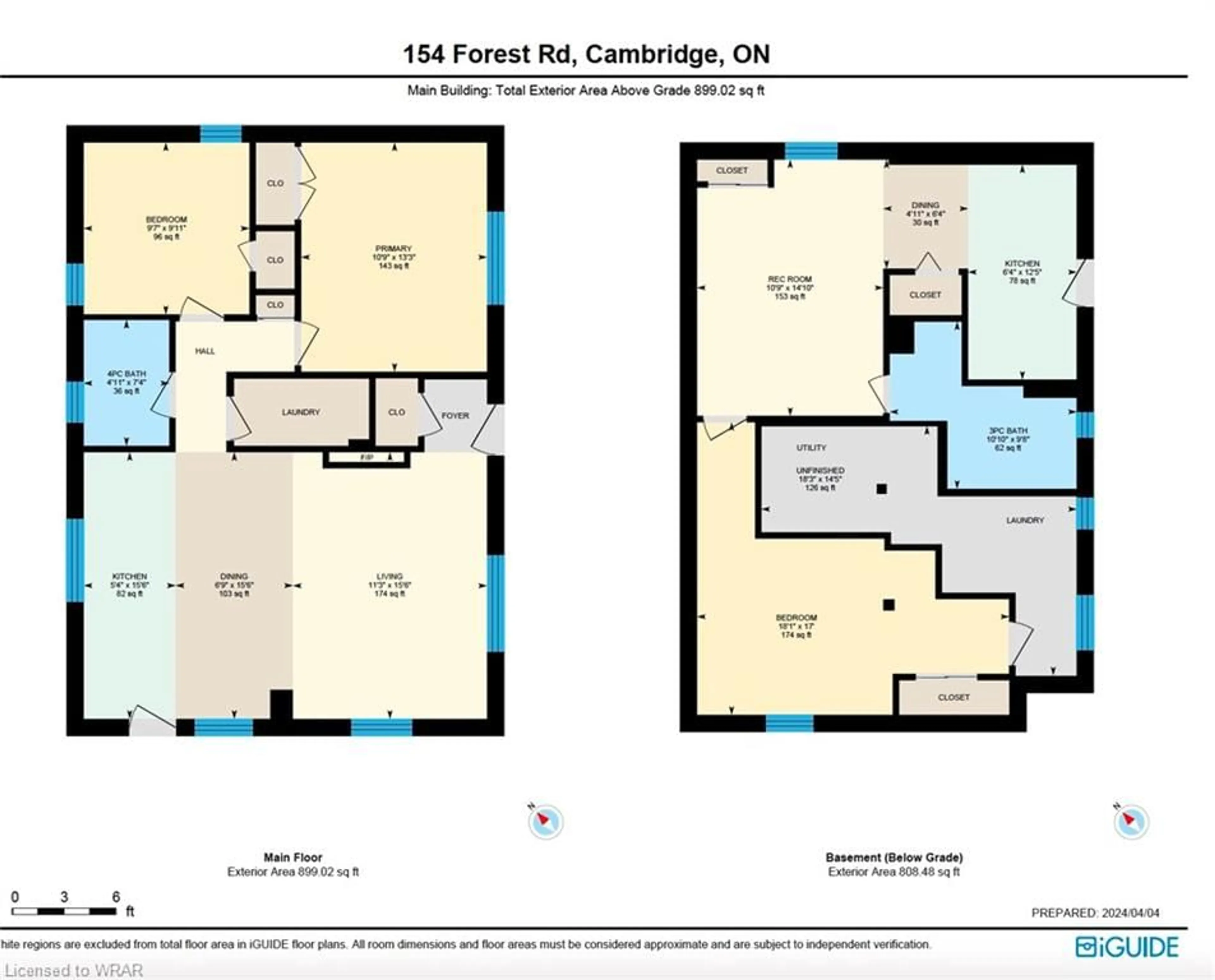 Floor plan for 154 Forest Rd, Cambridge Ontario N1S 3B8
