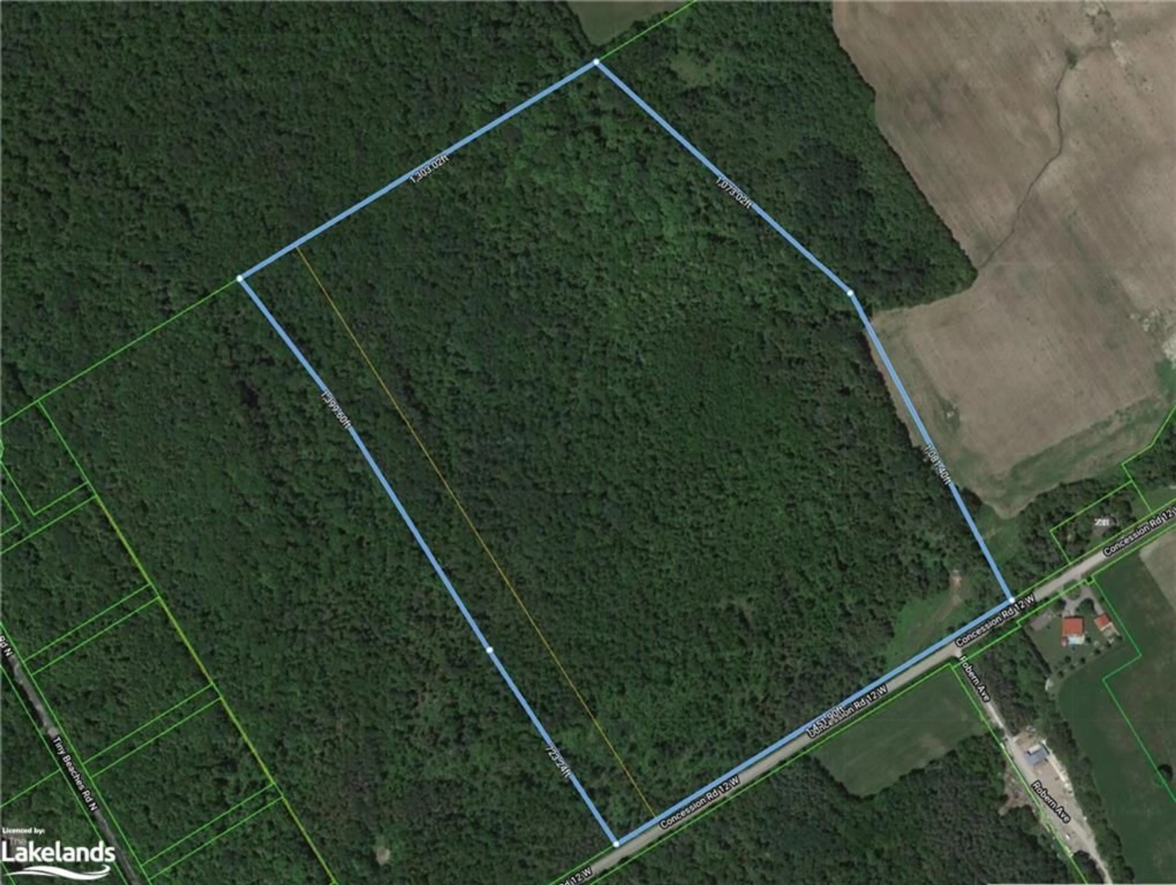 Picture of a map for LOT 17 12 Conc, Tiny Ontario L0L 2J0
