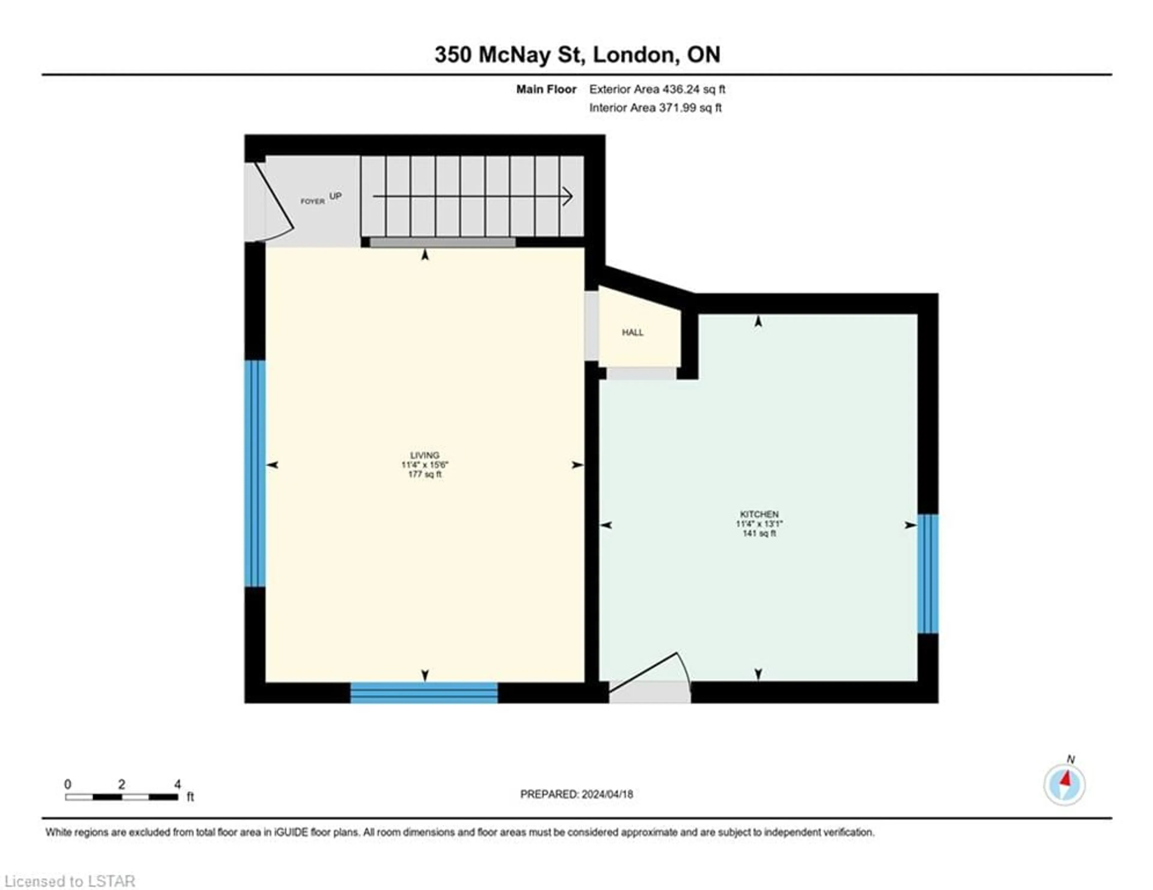 Floor plan for 350 Mcnay St, London Ontario N5Y 1M1