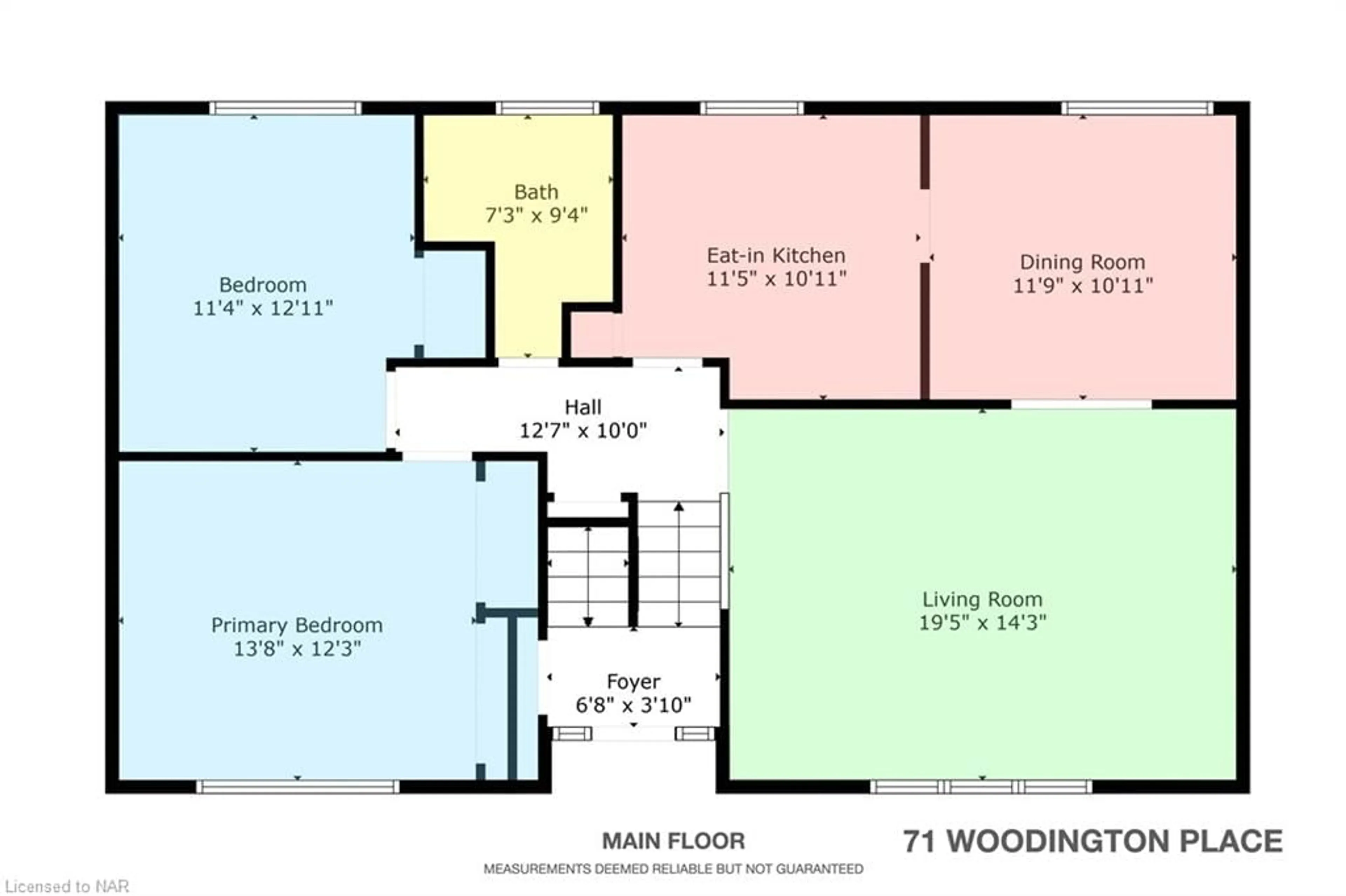 Floor plan for 71 Woodington Pl, Welland Ontario L3C 2J1
