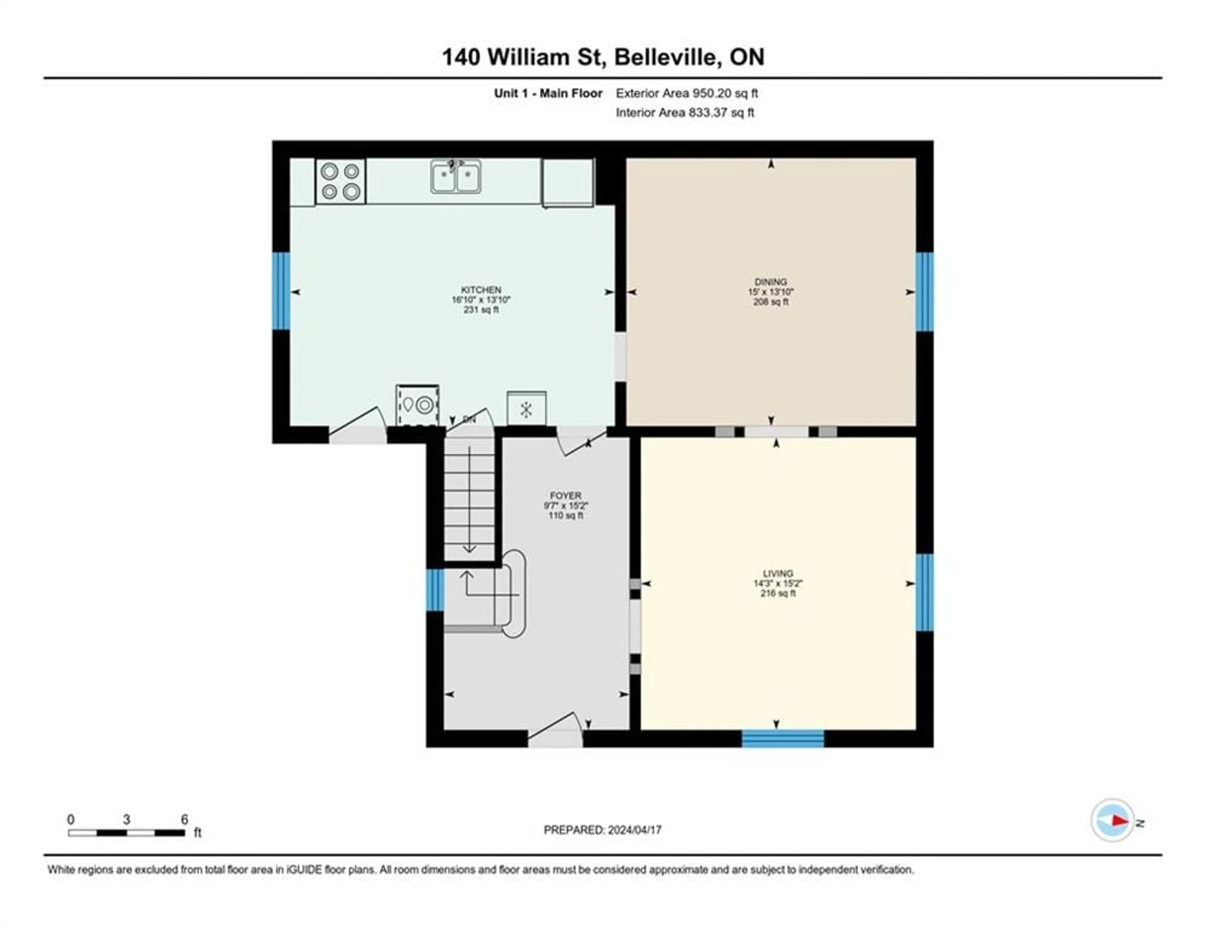 Floor plan for 140 William St, Belleville Ontario K8N 1C4