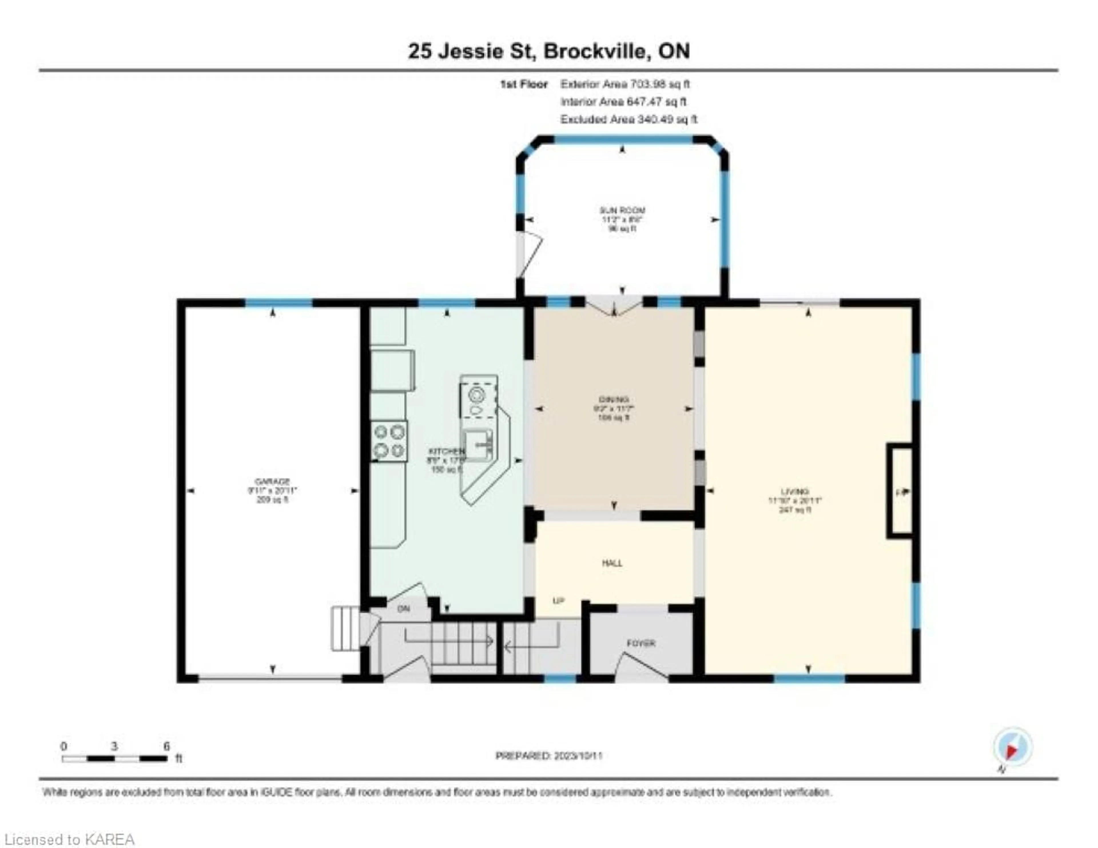 Floor plan for 25 Jessie St, Brockville Ontario K6V 3M6