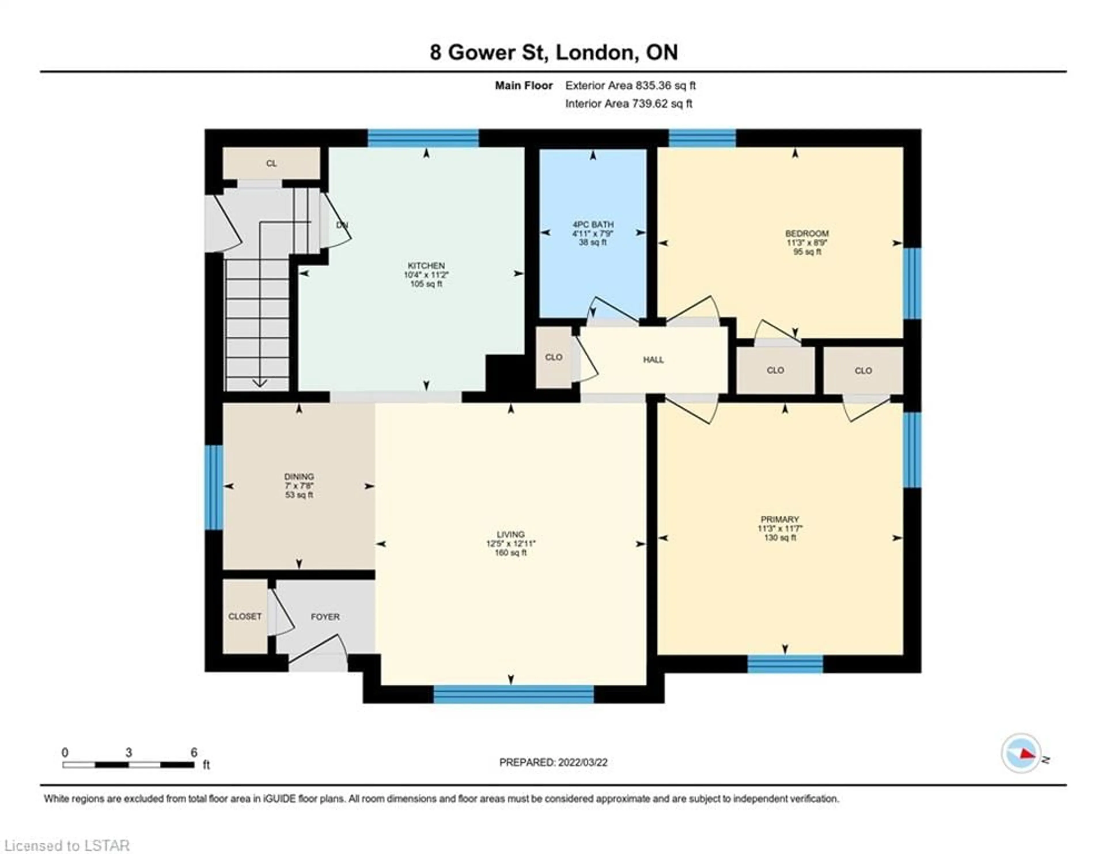 Floor plan for 8 Gower St, London Ontario N6H 2E6