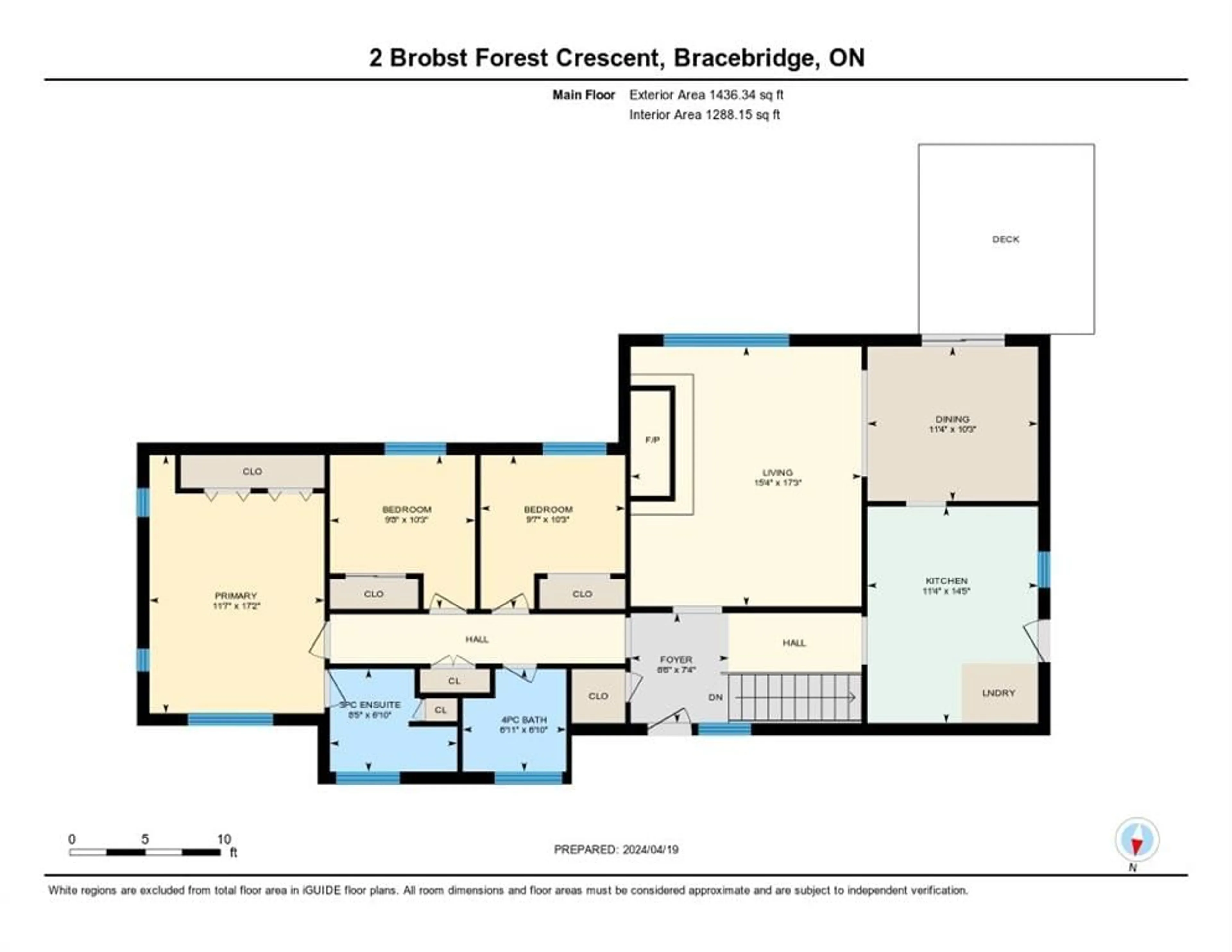 Floor plan for 2 Brobst Forest Cres, Bracebridge Ontario P1L 1C8