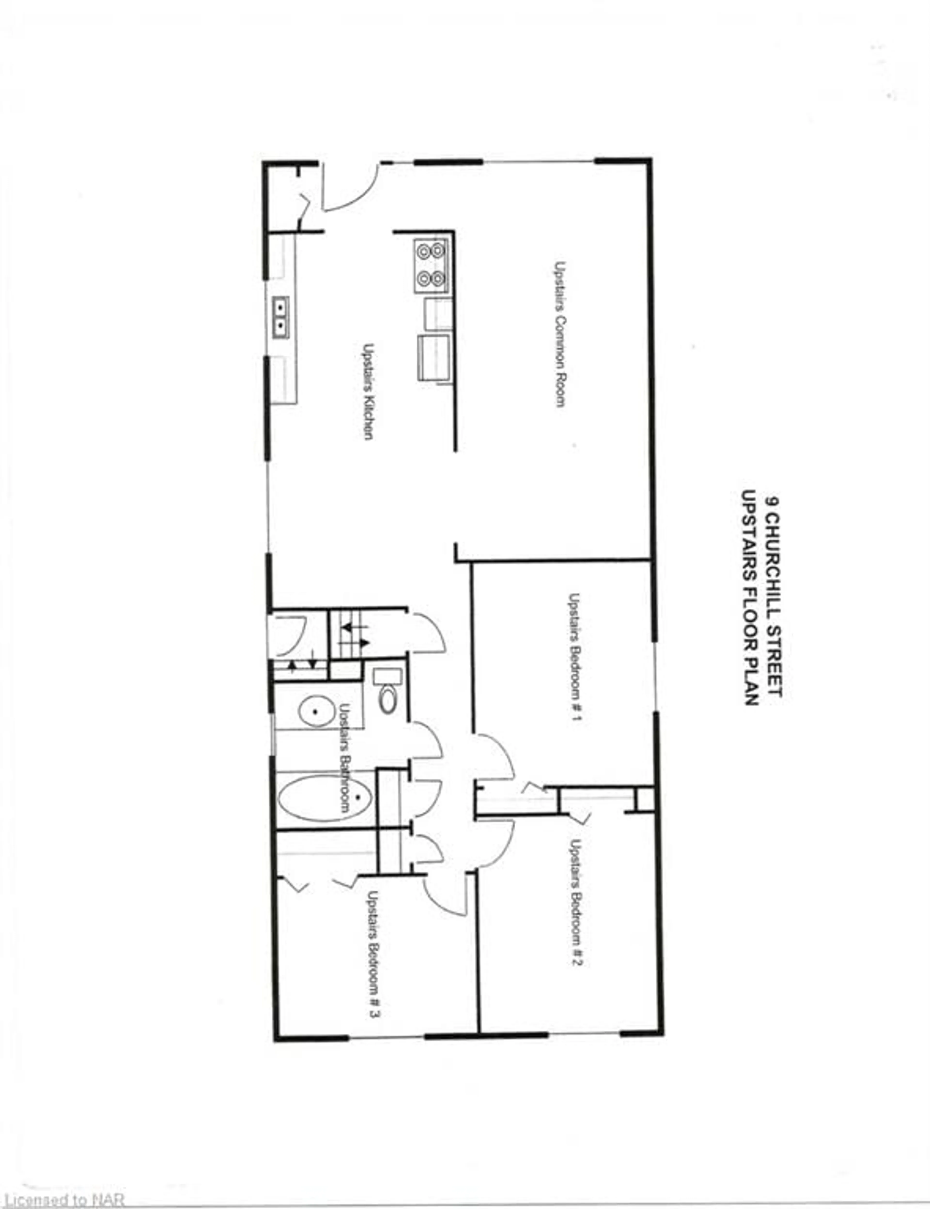 Floor plan for 9 Churchill St, St. Catharines Ontario L2S 2P3