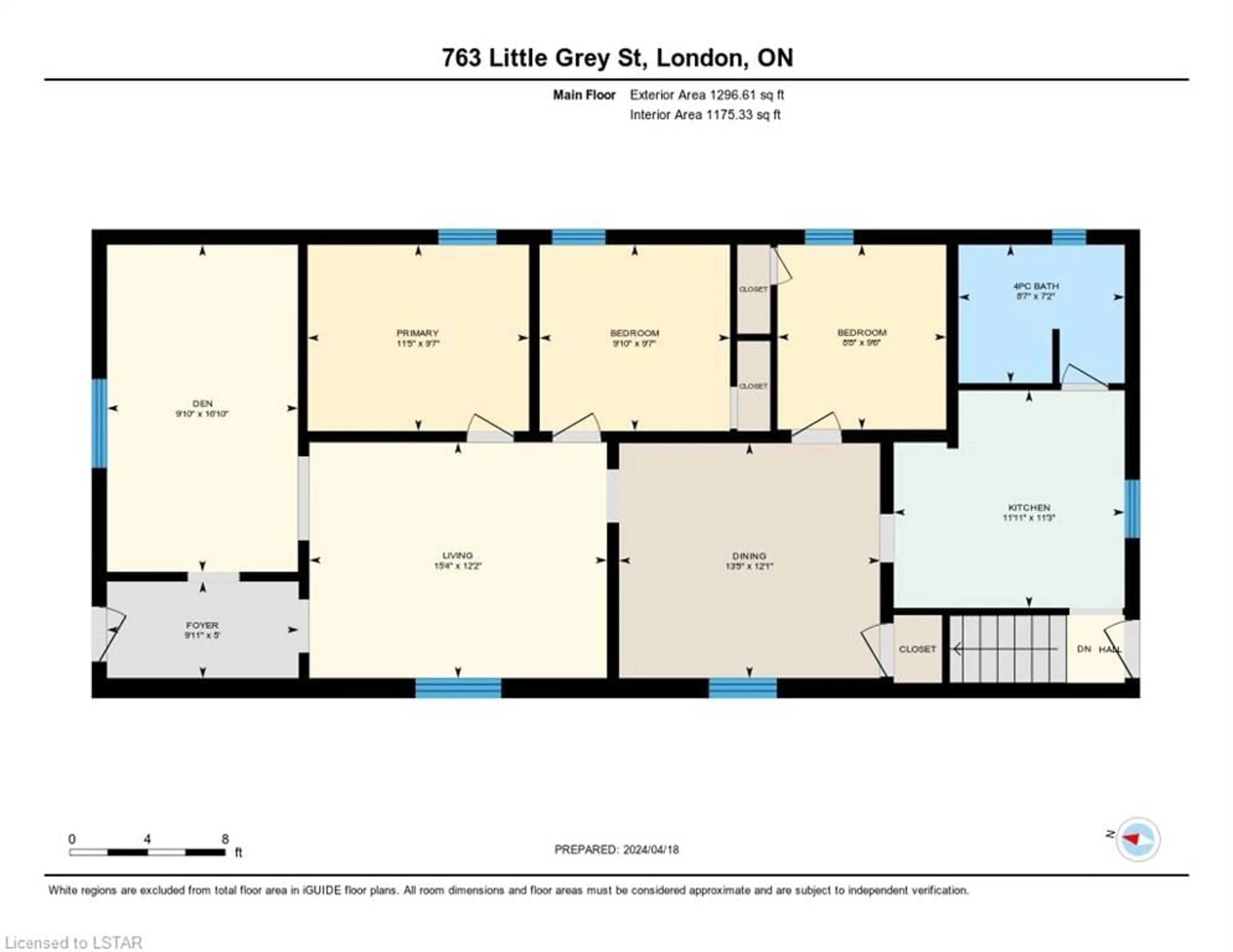 Floor plan for 763 Little Grey St, London Ontario N5Z 1P2