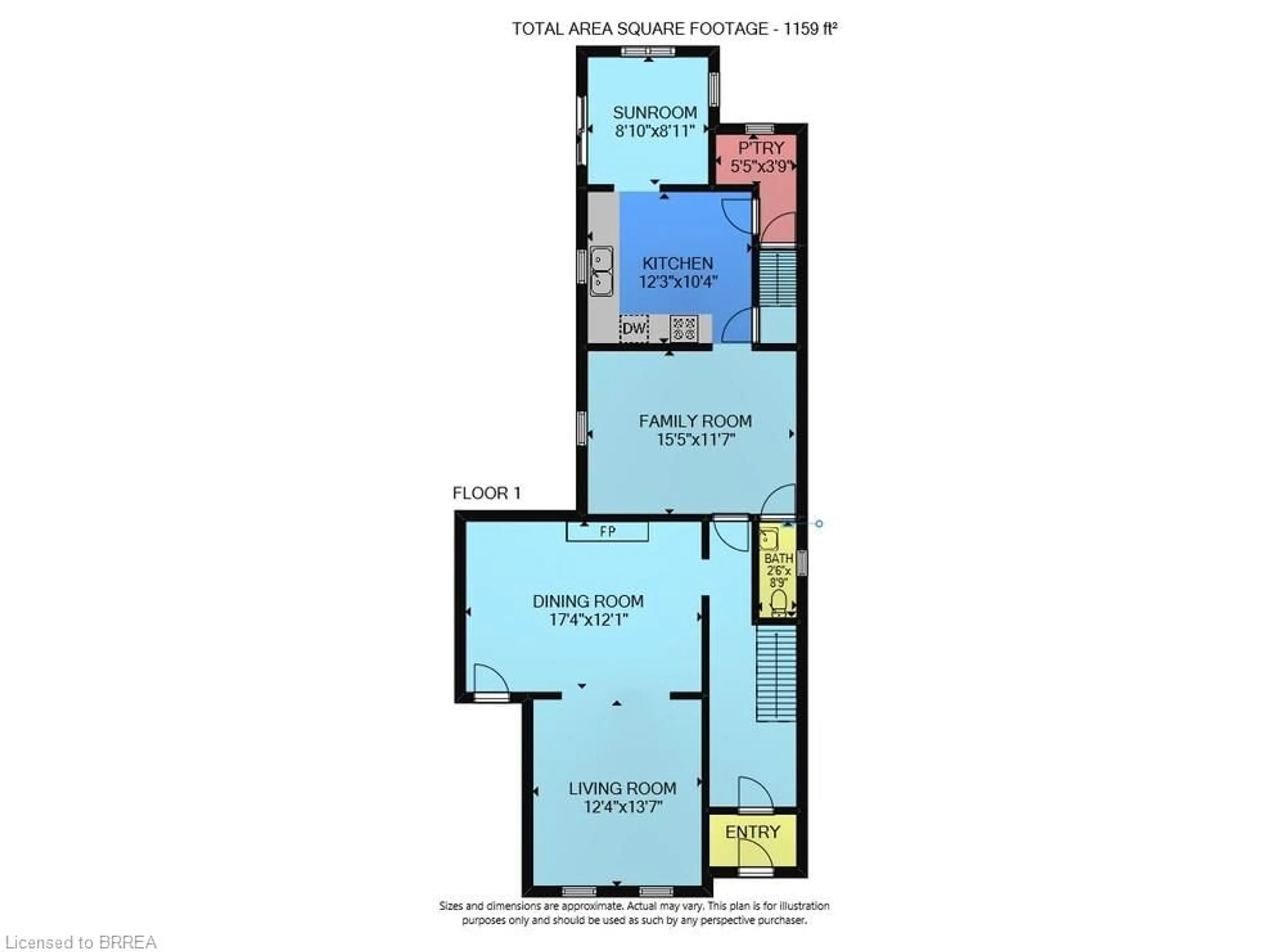 Floor plan for 8 Palmerston Ave, Brantford Ontario N3T 4K9
