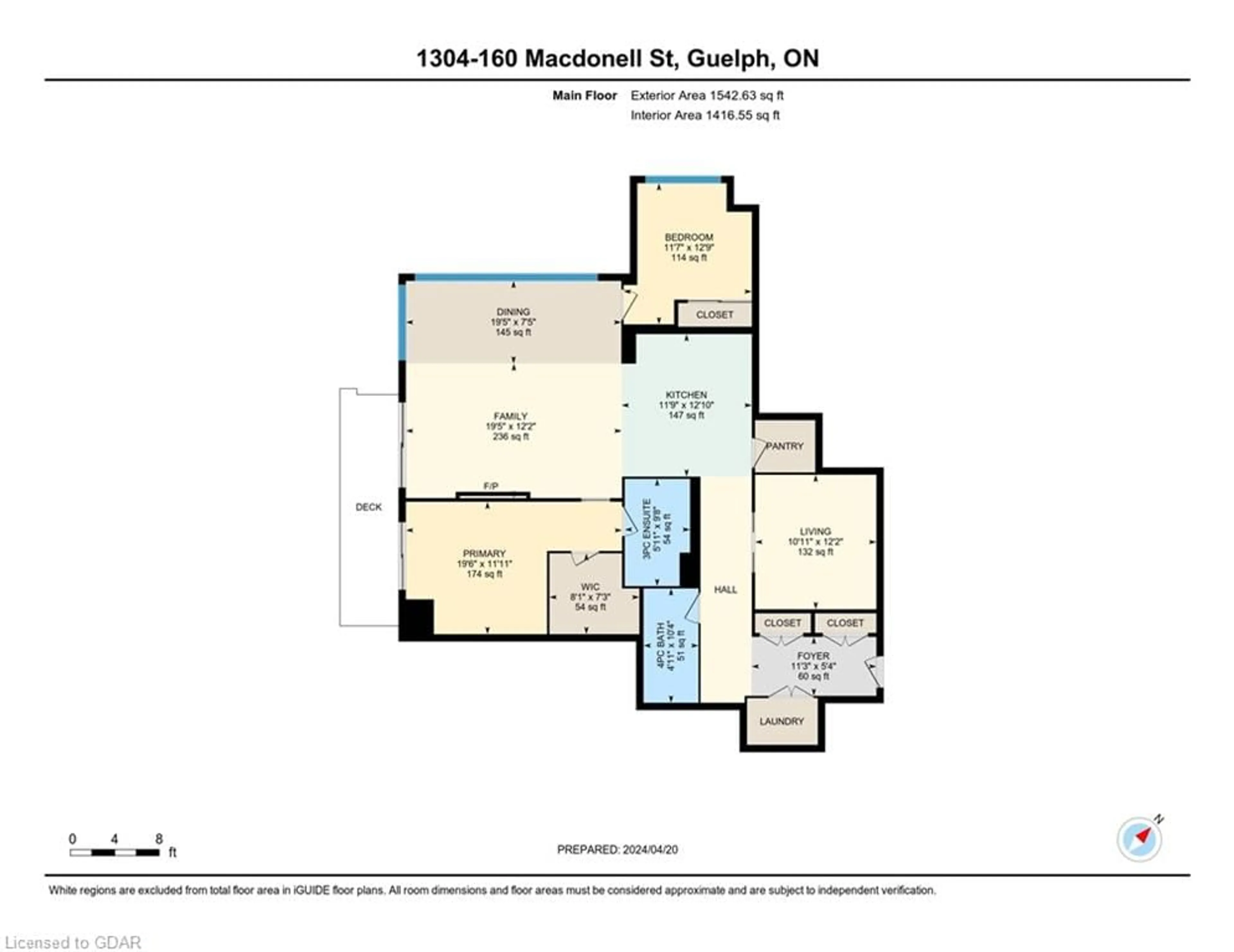 Floor plan for 160 Macdonell St #1304, Guelph Ontario N1H 0A9
