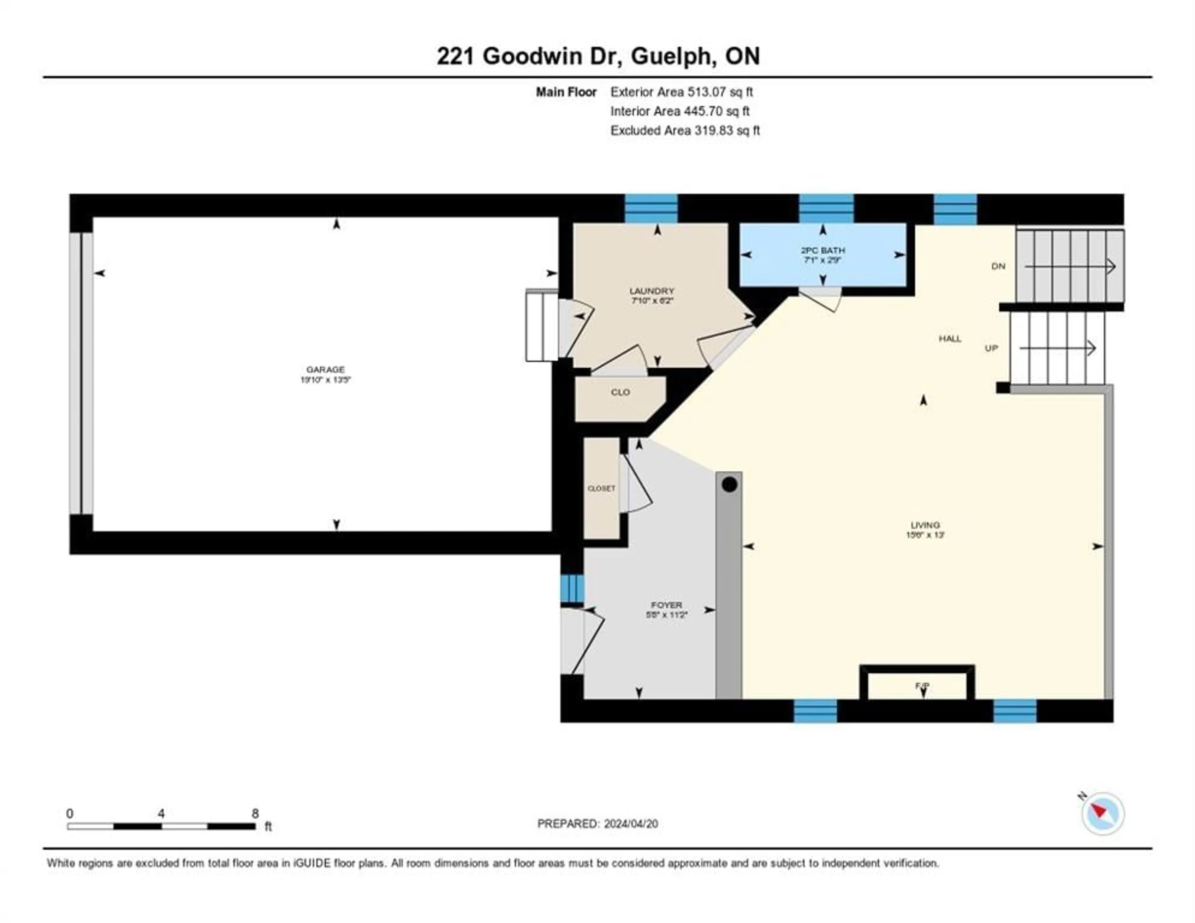 Floor plan for 221 Goodwin Drive, Guelph Ontario N1L 0K1