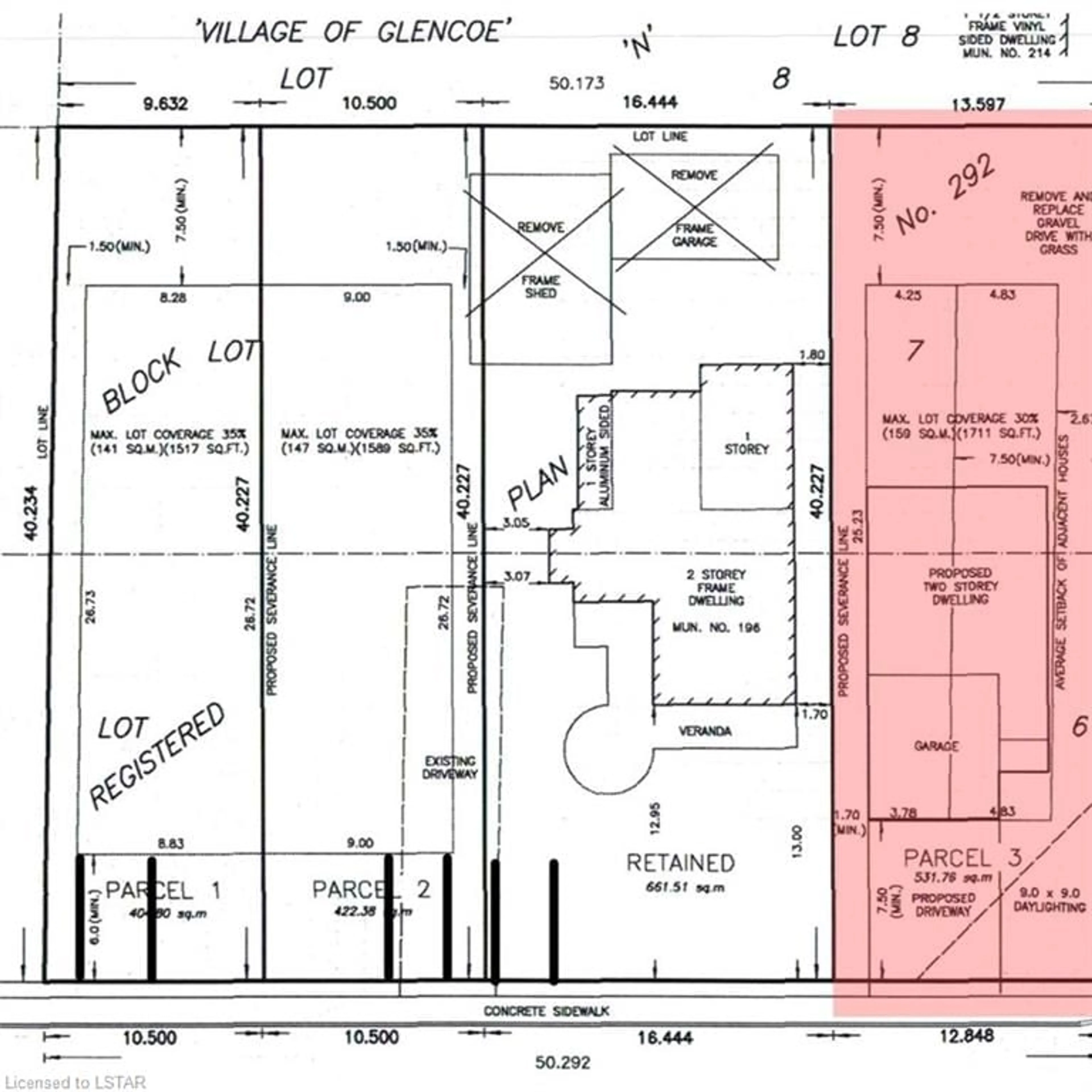 Floor plan for LOT 3 MCRAE Mcrae St, Glencoe Ontario N0L 1M0