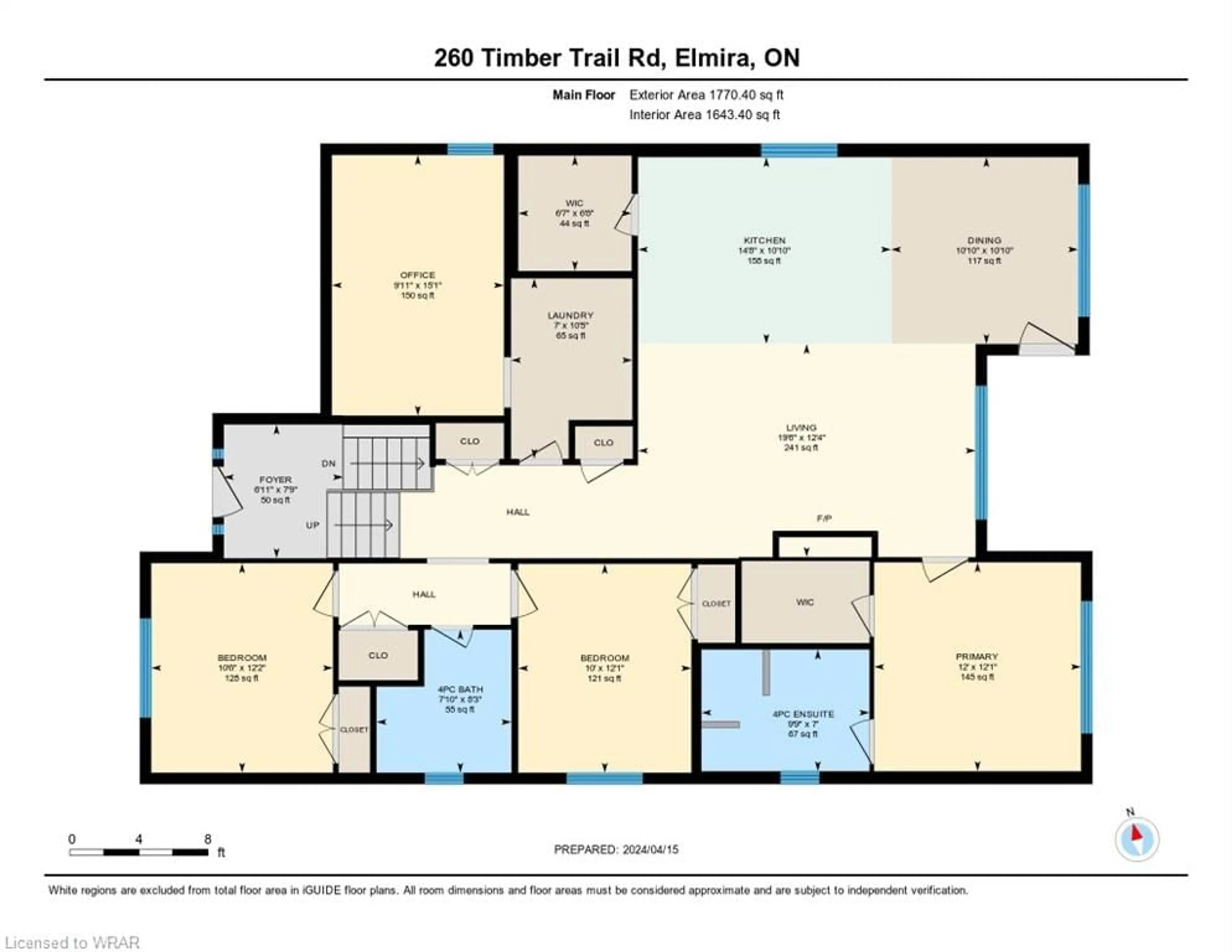 Floor plan for 260 Timber Trail Rd, Elmira Ontario N3B 0C7
