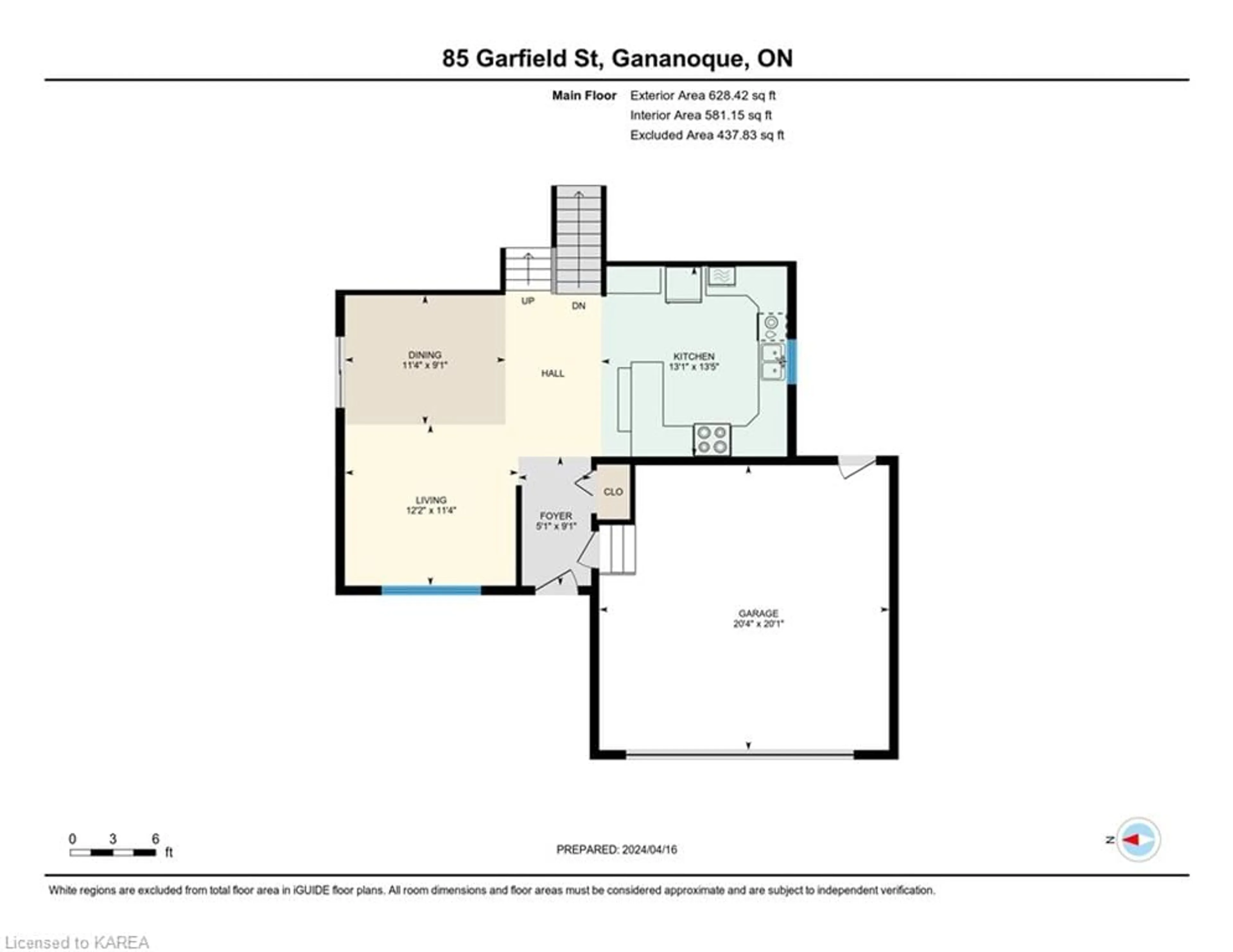 Floor plan for 85 Garfield St, Gananoque Ontario K7G 3G2