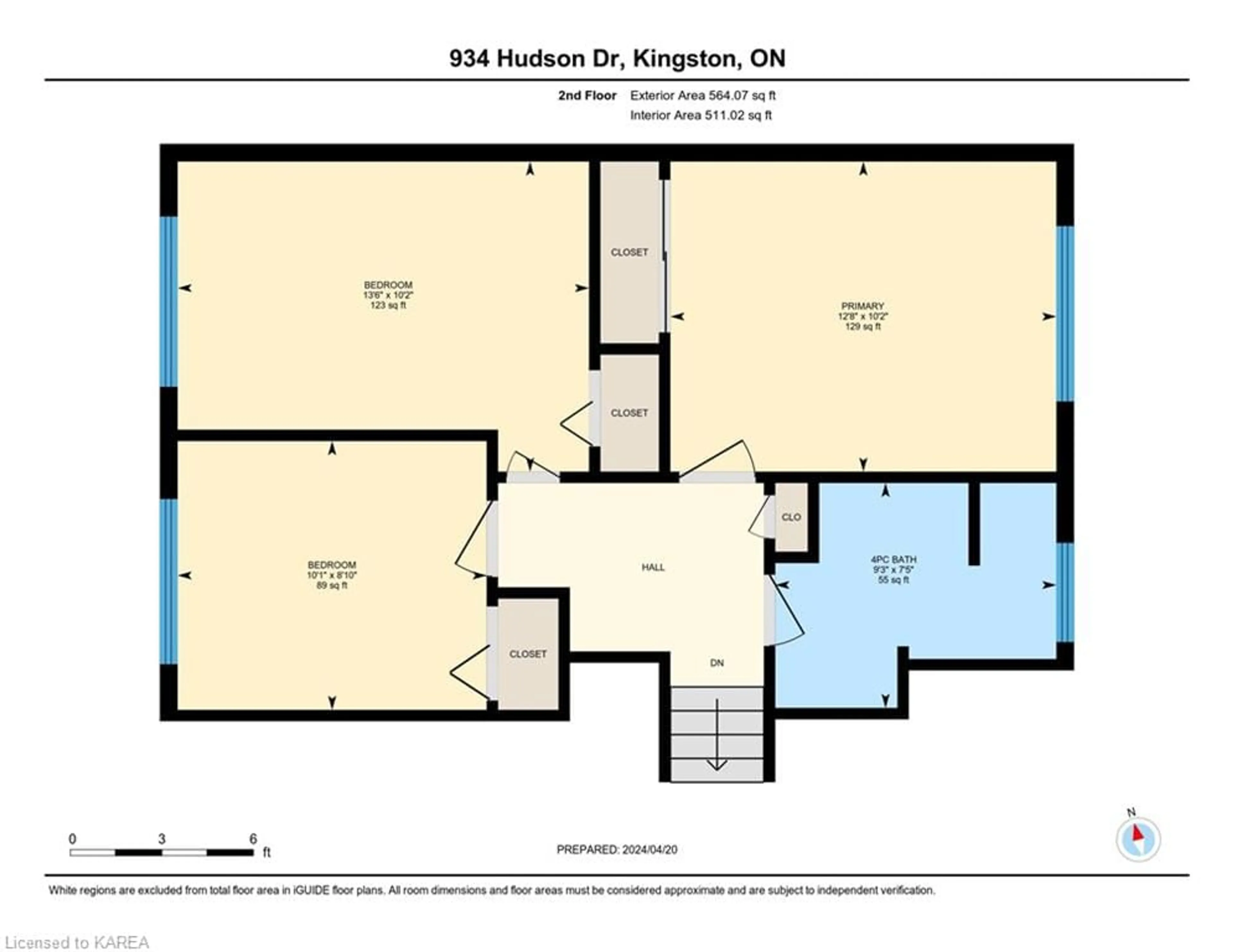 Floor plan for 934 Hudson Dr, Kingston Ontario K7M 5K6