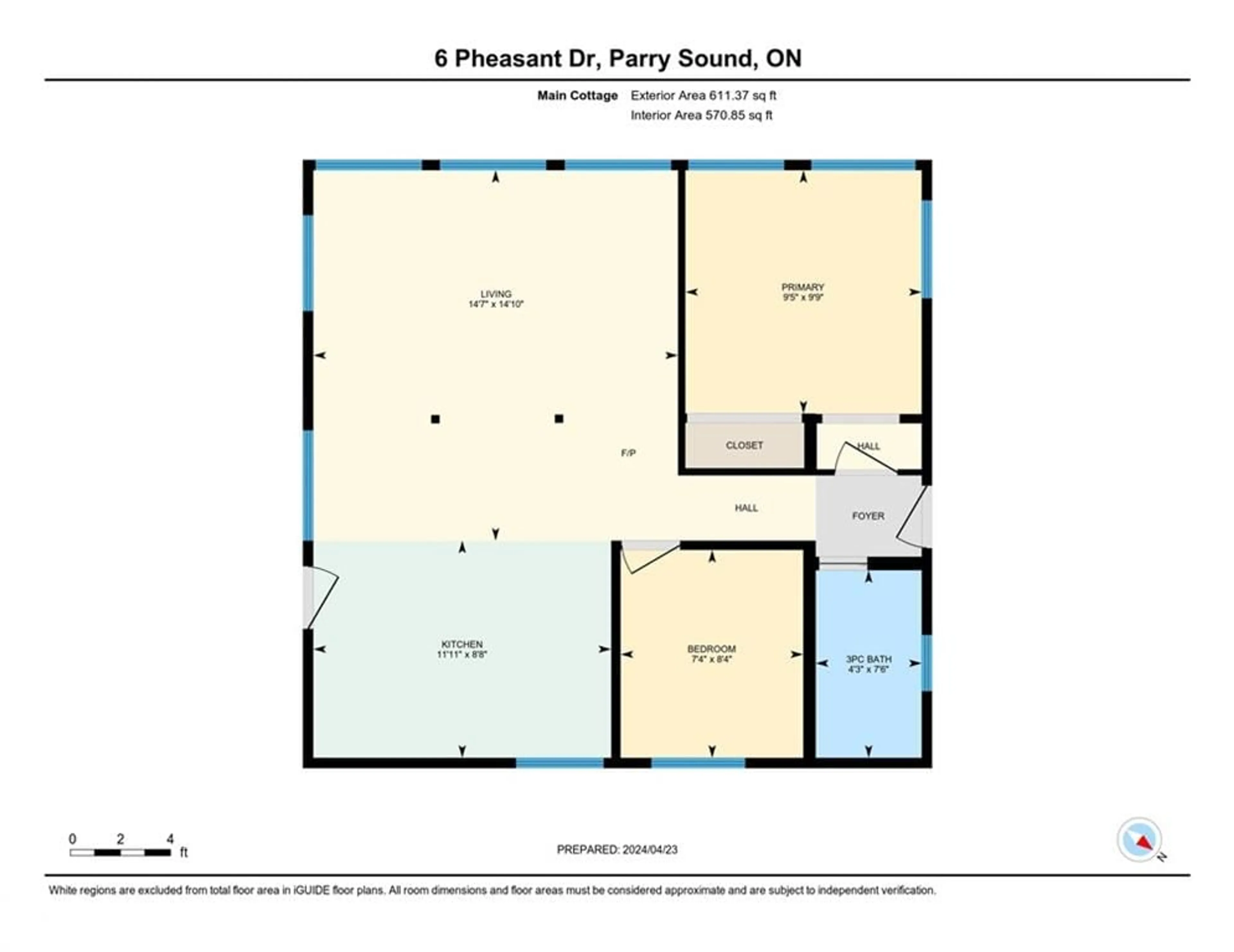 Floor plan for 6 Pheasant Dr, Seguin Twp Ontario P2A 2W8