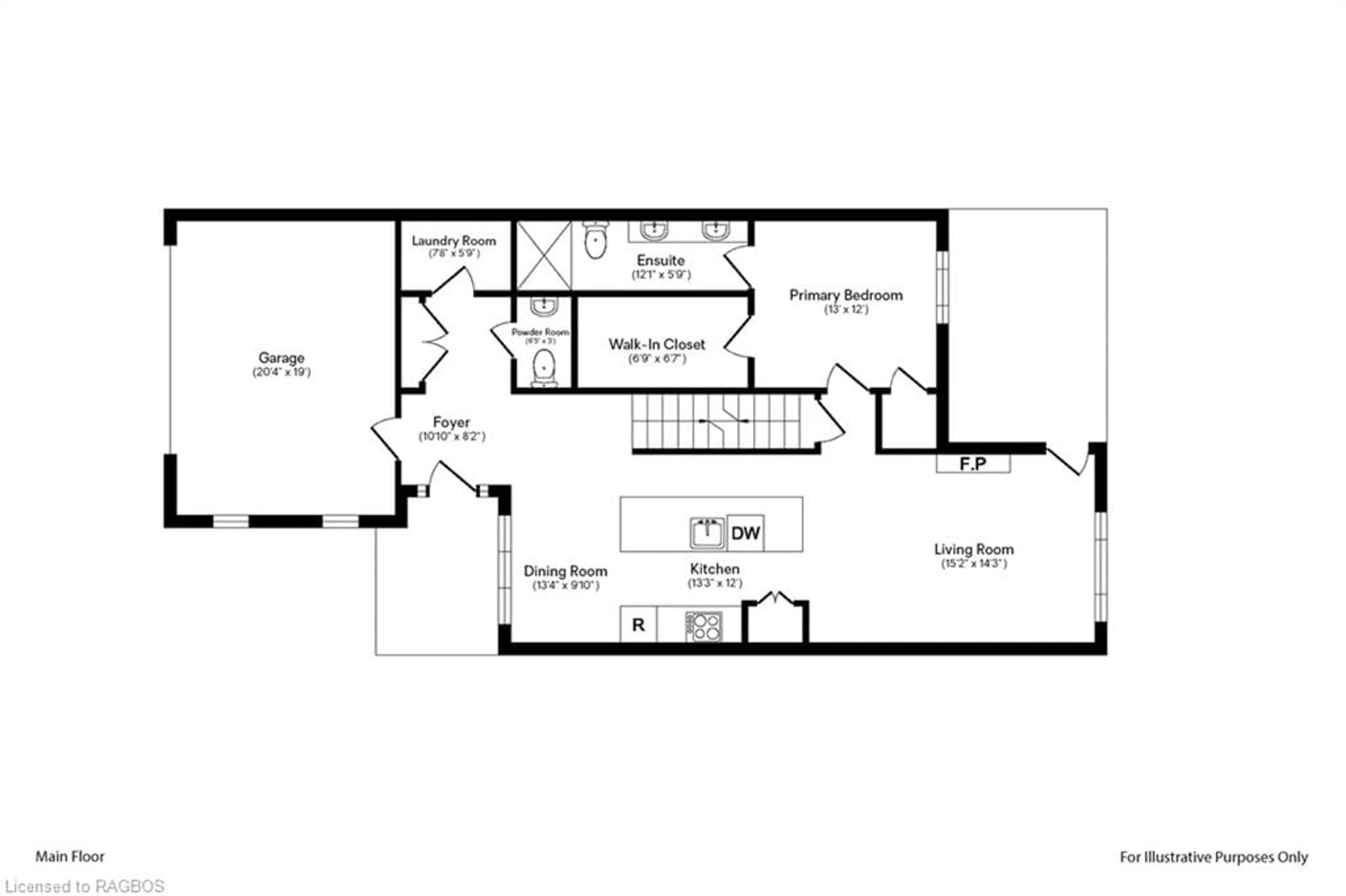 Floor plan for 258 Ironwood Way, Kemble Ontario N0H 1S0