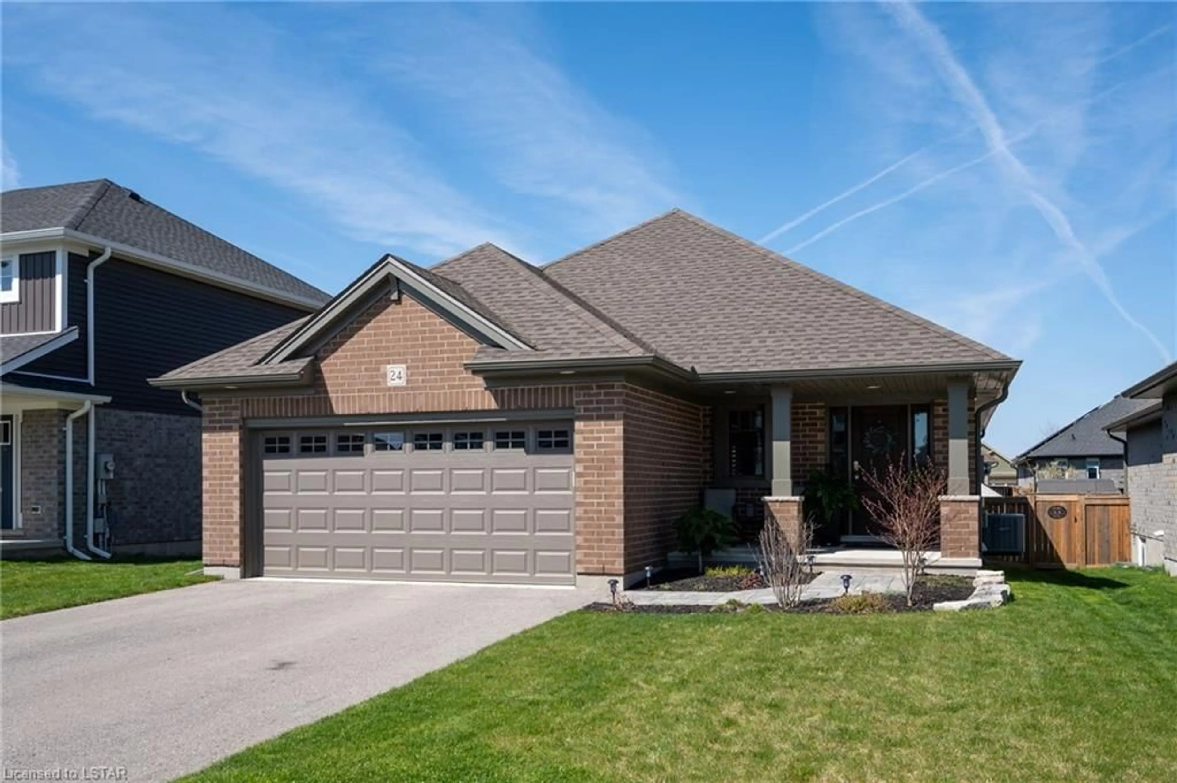 Home with brick exterior material for 24 Acorn Trail, St. Thomas Ontario N5R 0H5