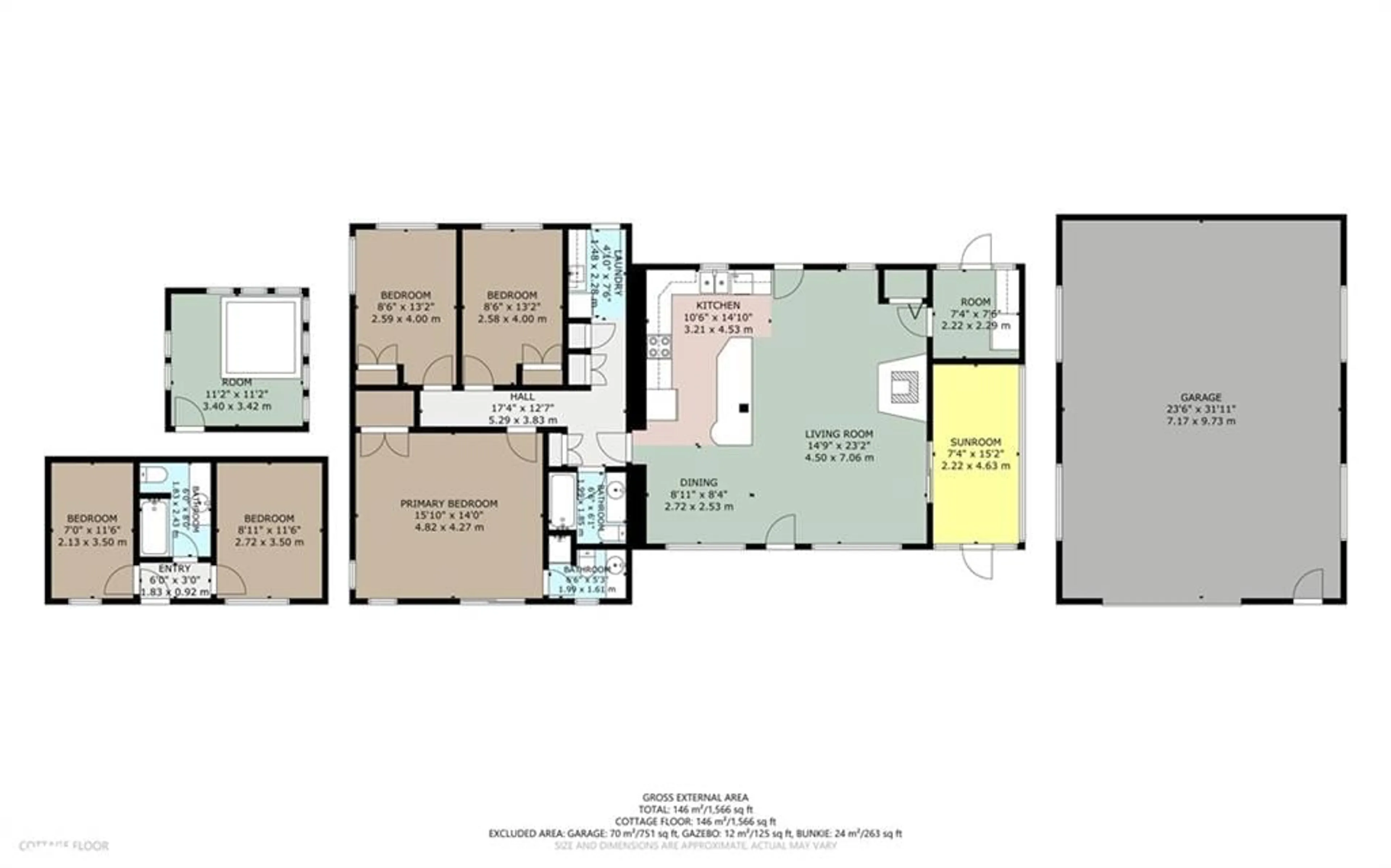 Floor plan for 582 Rose Island Dr, Parry Island Ontario P2A 2X4