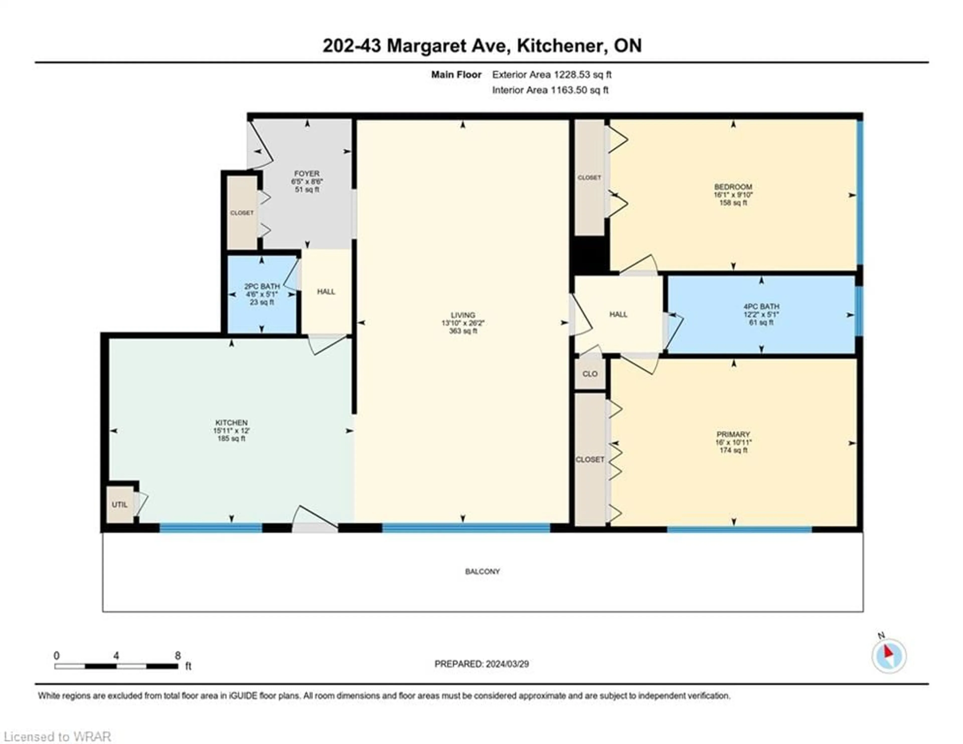 Floor plan for 43 Margaret Ave #202, Kitchener Ontario N2H 4H1