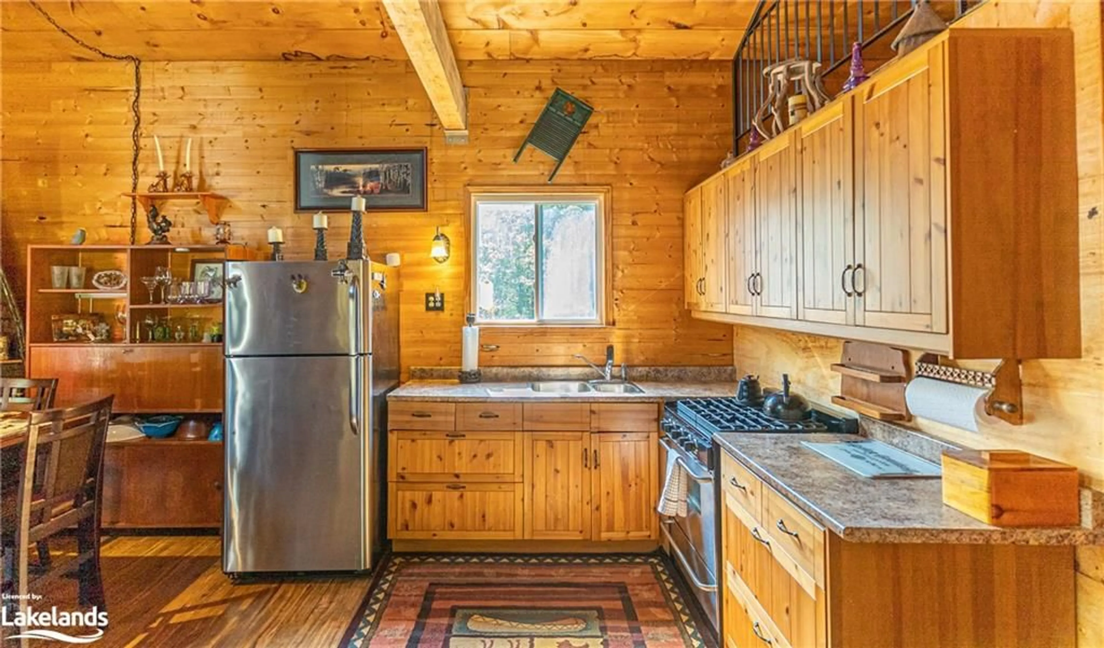 Rustic kitchen for 705 Bunny Trail, Whitestone Ontario P0G 1C0