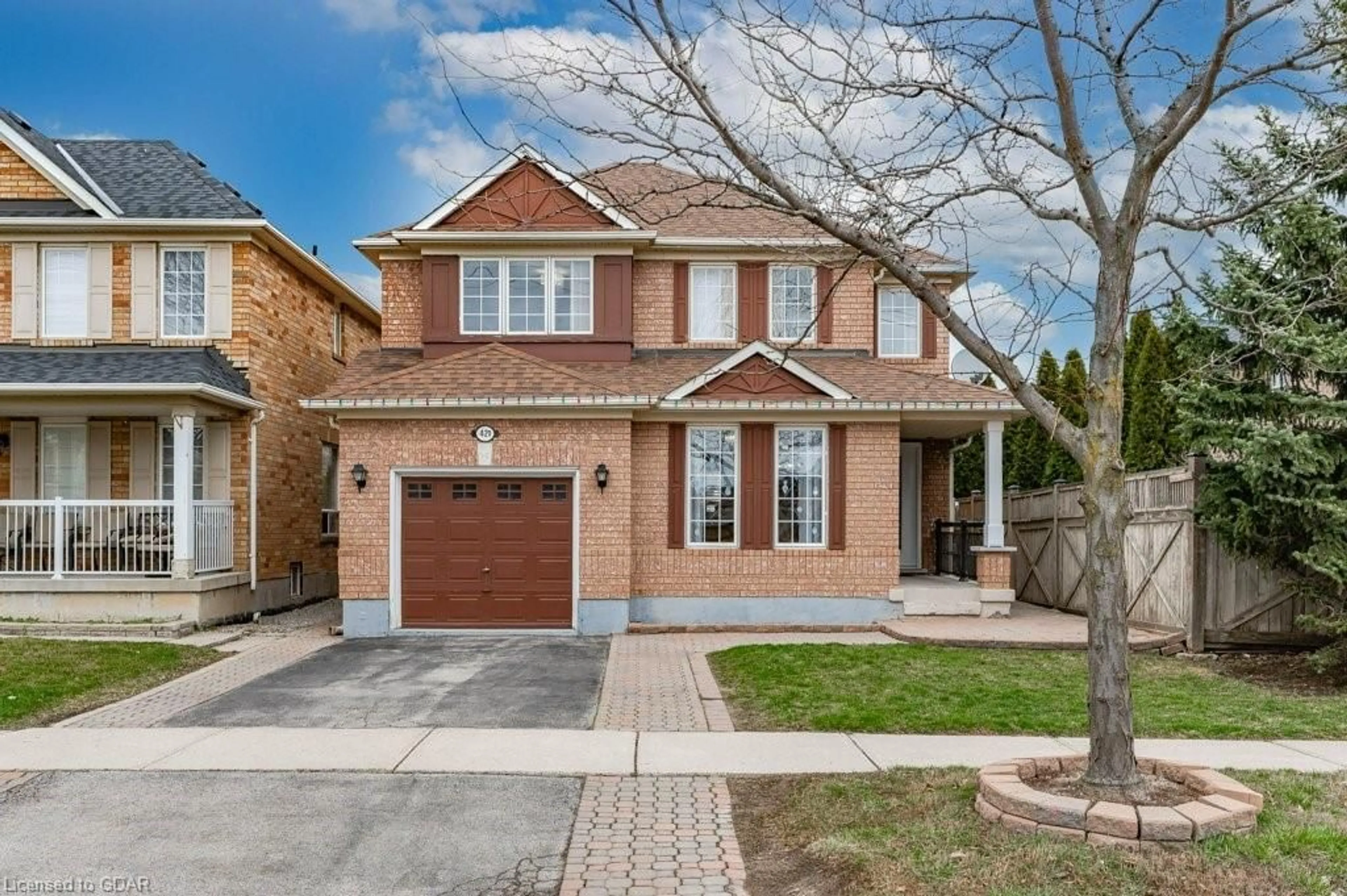 Home with brick exterior material for 421 Cedar Hedge Rd, Milton Ontario L9T 5K7