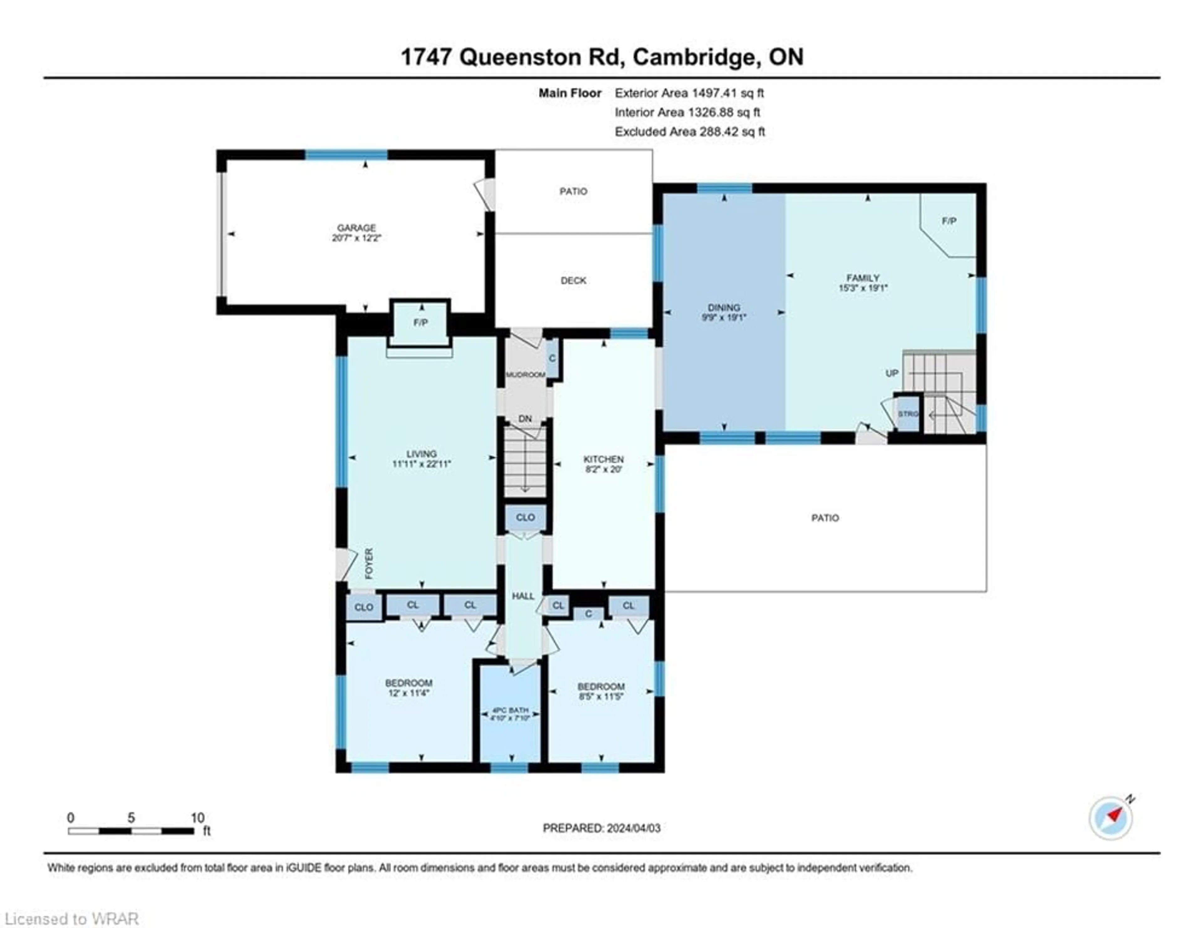 Floor plan for 1747 Queenston Rd, Cambridge Ontario N3H 3M3