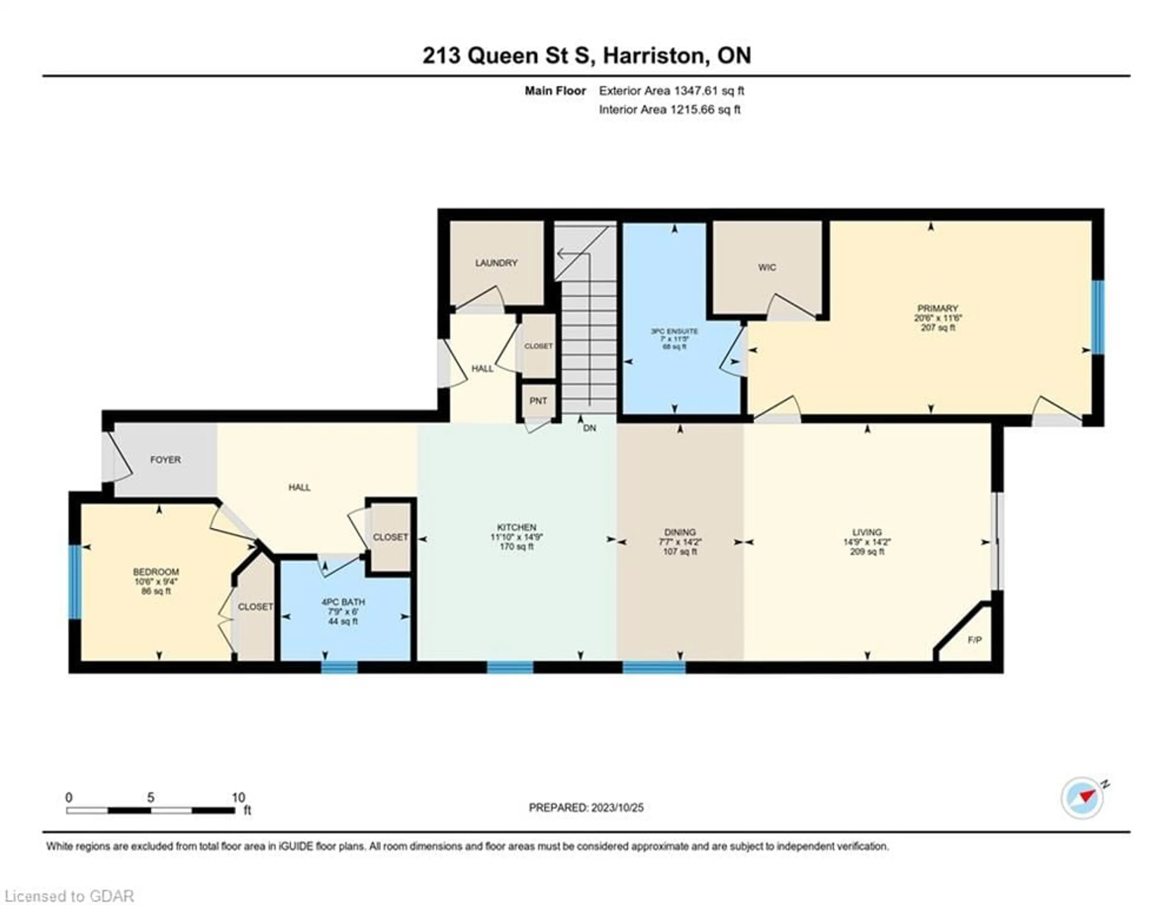 Floor plan for 213 Queen St, Harriston Ontario N0G 1Z0