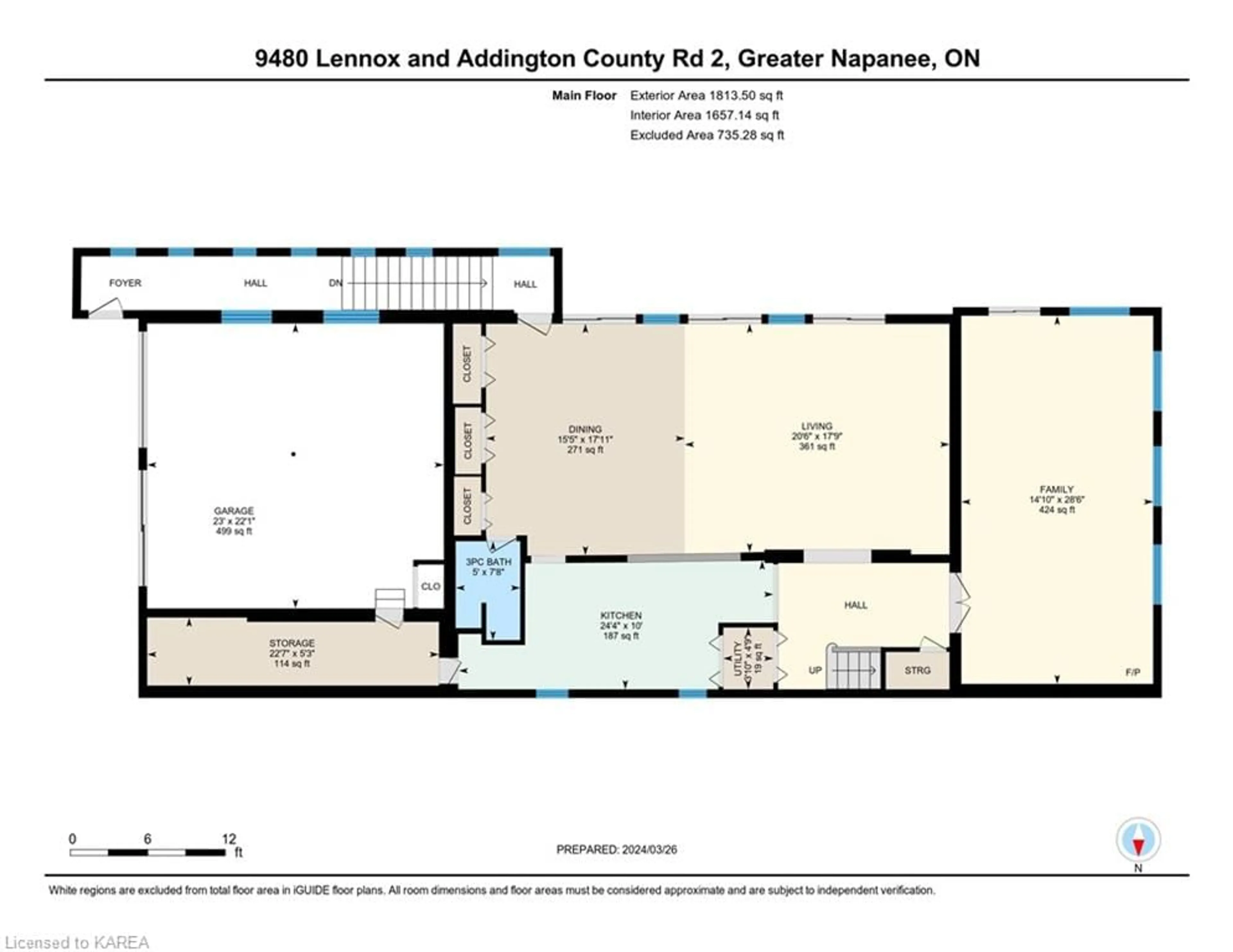 Floor plan for 9480 County Rd 2, Napanee Ontario K7R 3L1