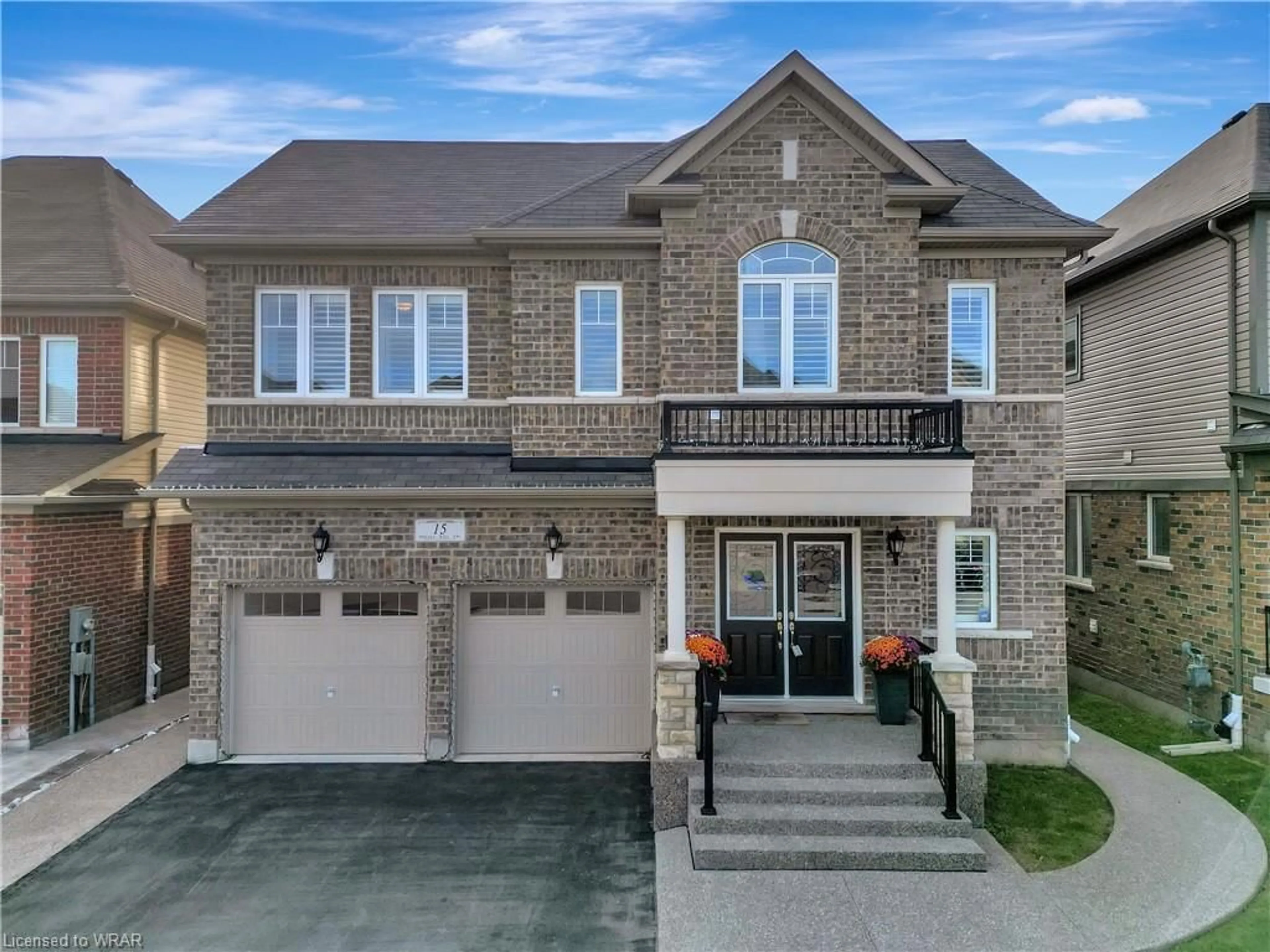 Home with brick exterior material for 15 Pieter Vos Dr, Kitchener Ontario N2P 0G1