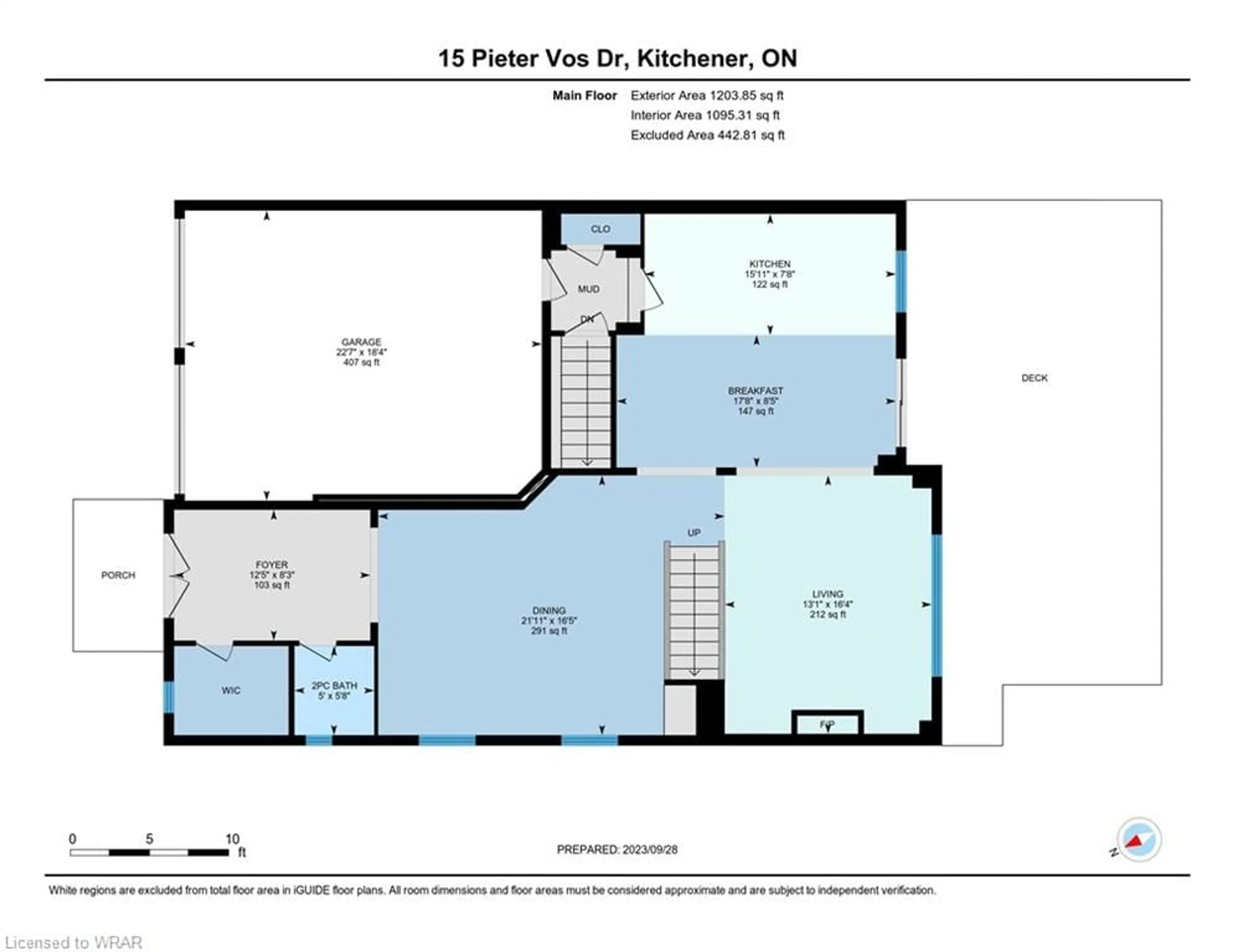 Floor plan for 15 Pieter Vos Dr, Kitchener Ontario N2P 0G1