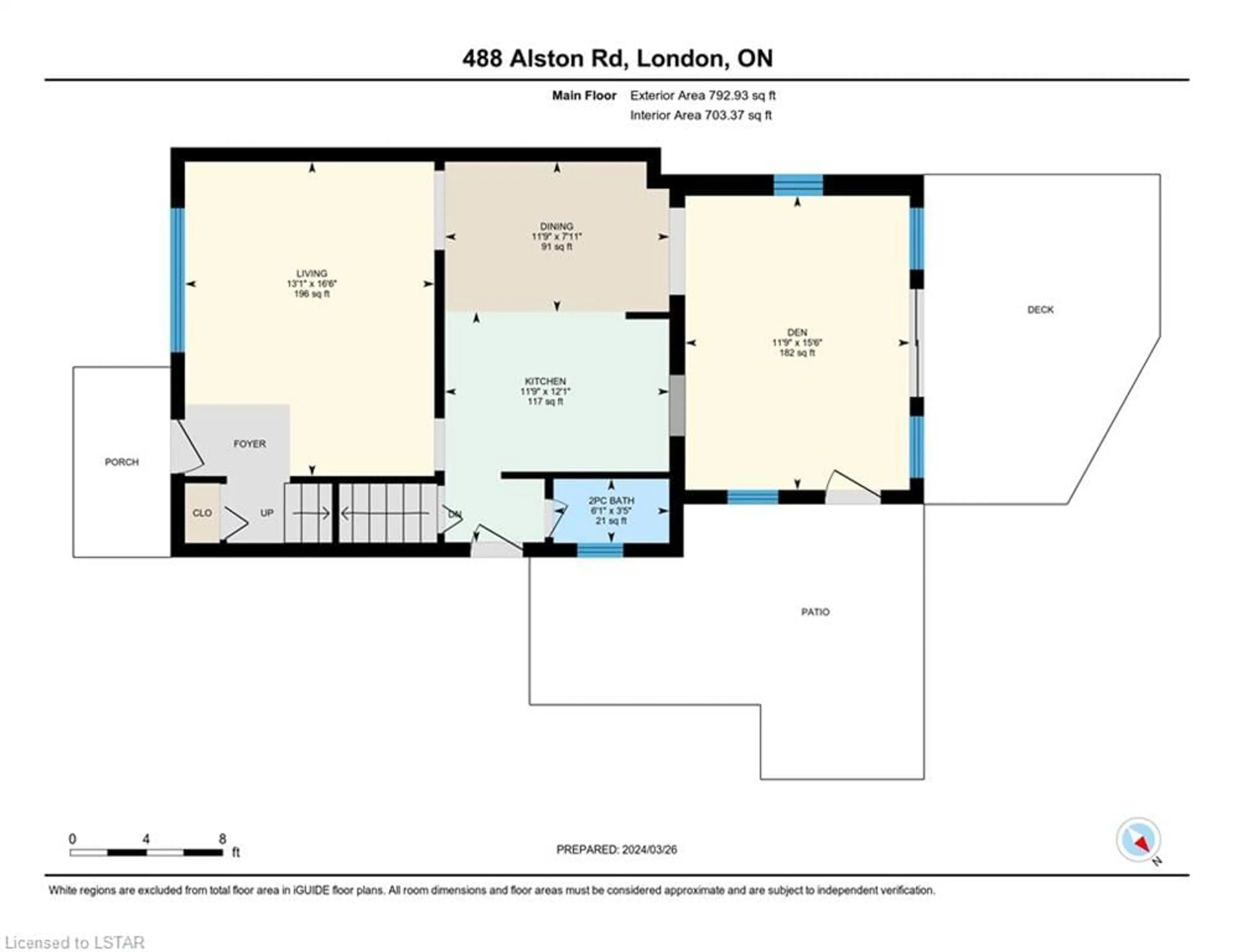 Floor plan for 488 Alston Rd, London Ontario N6C 3B9