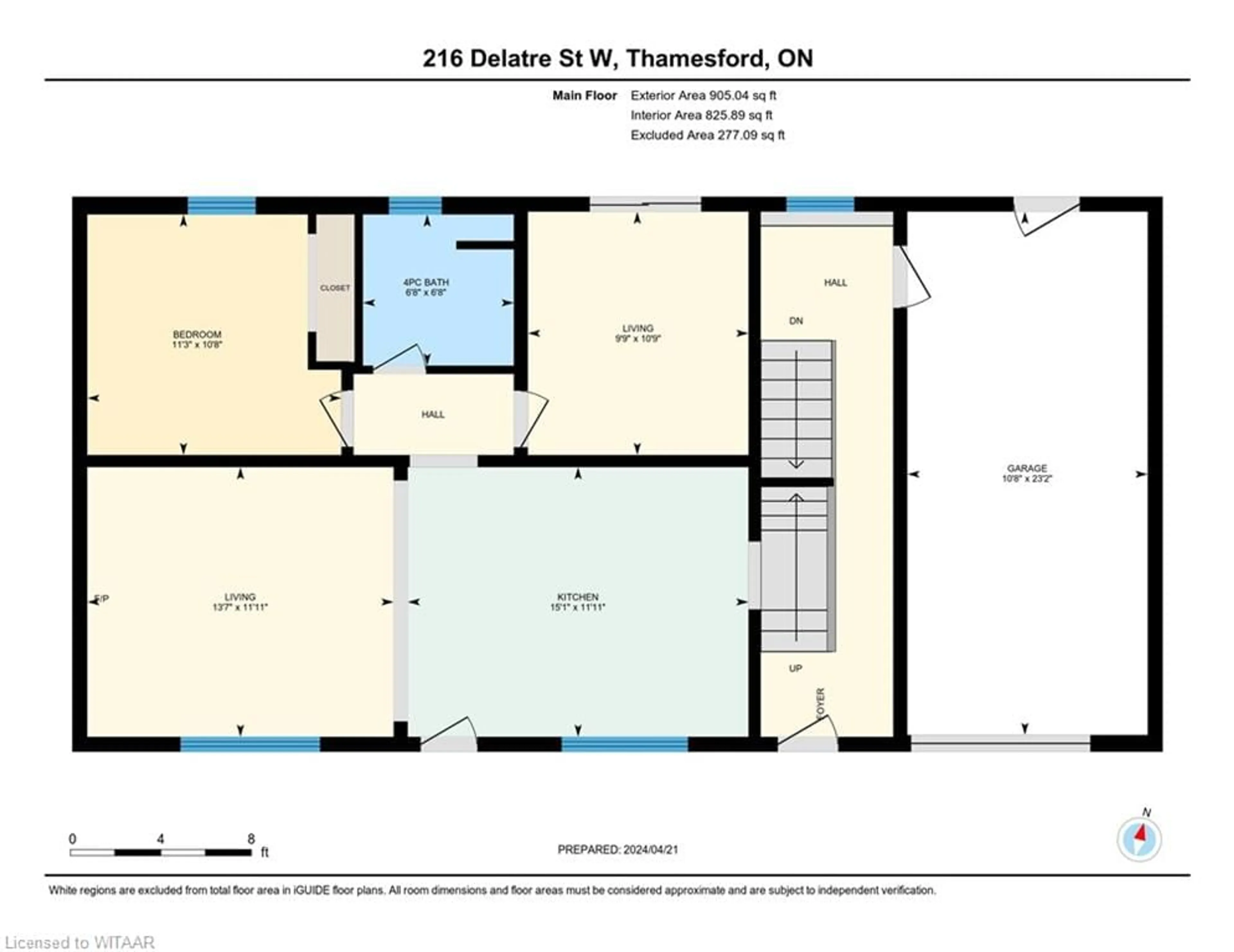 Floor plan for 216 Delatre St, Thamesford Ontario N0M 2M0