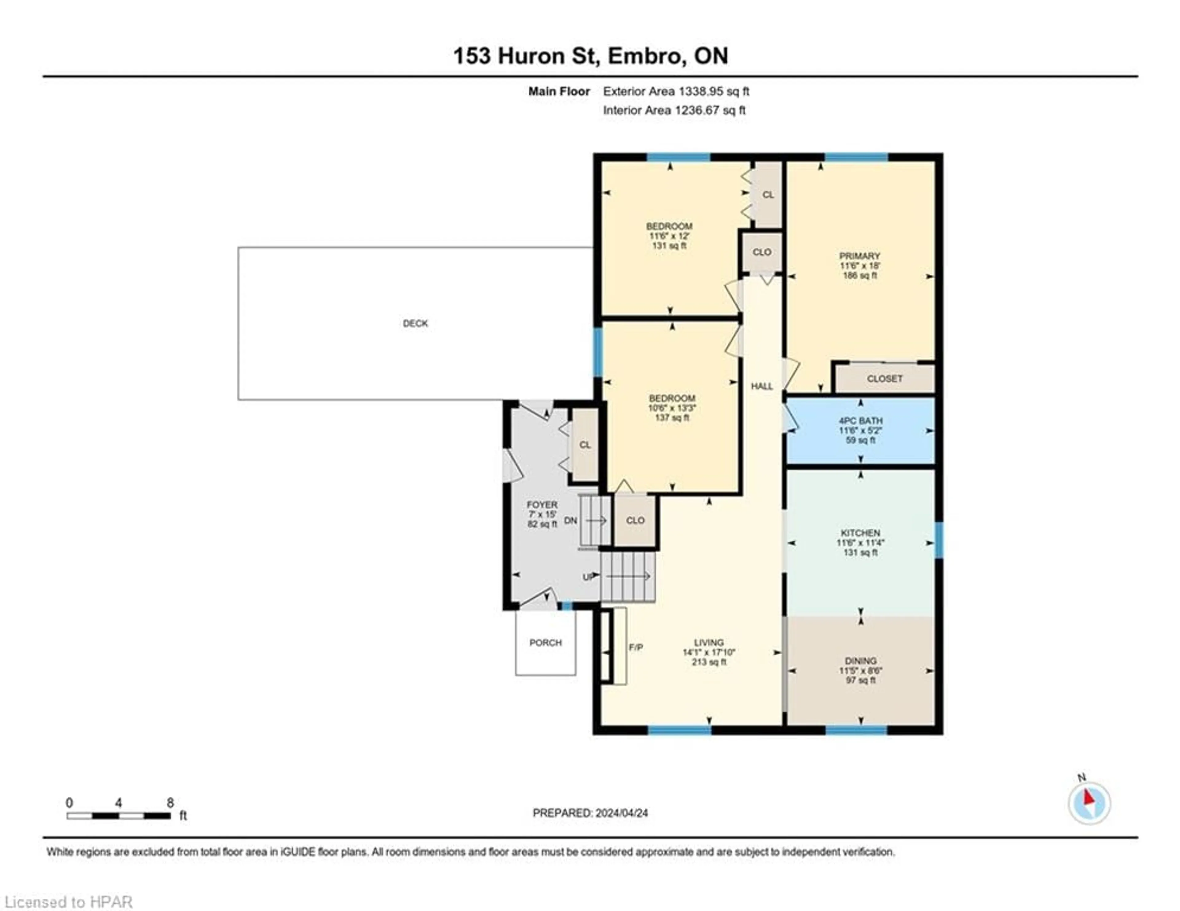 Floor plan for 153 Huron Street, Embro Ontario N0J 1J0