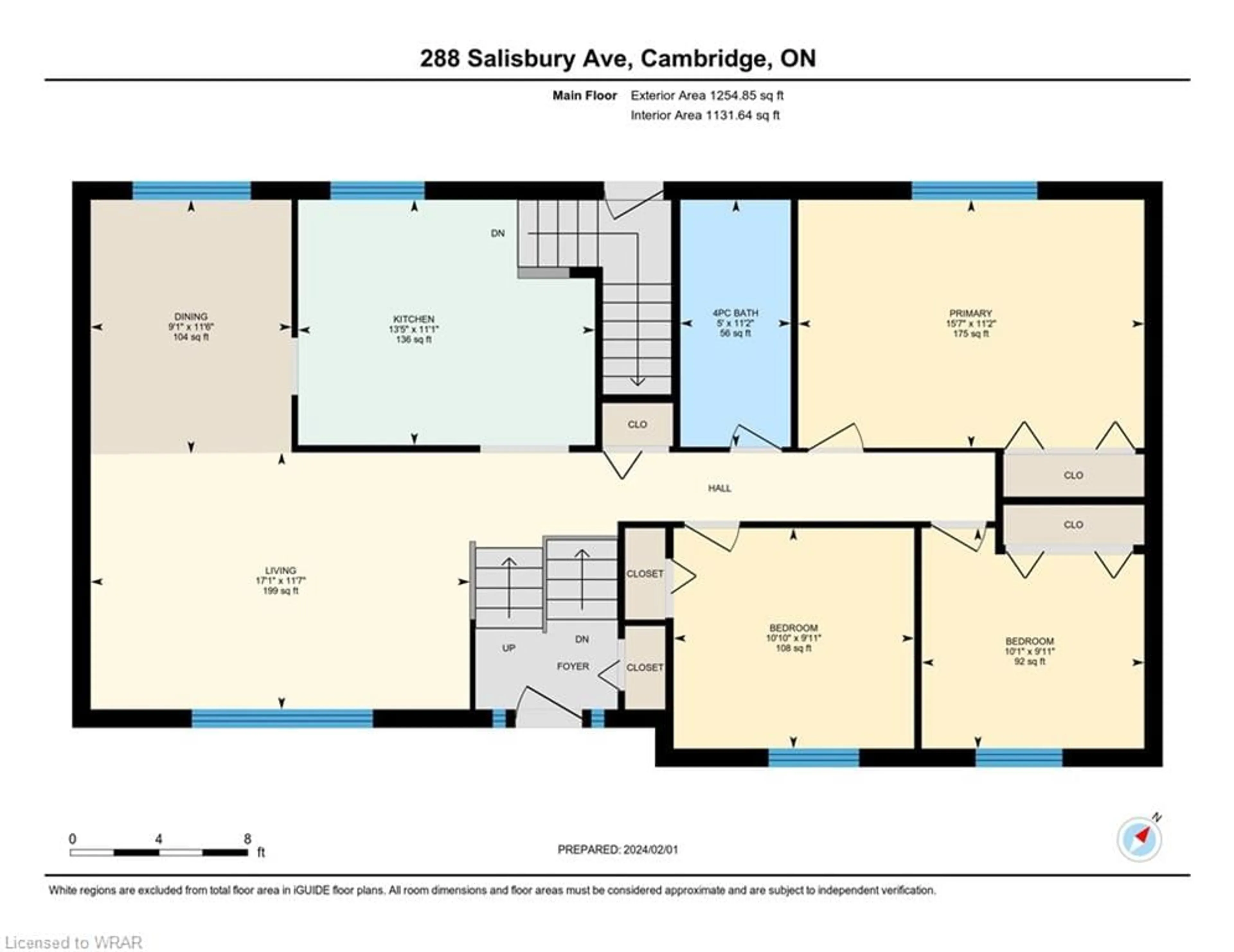 Floor plan for 288 Salisbury Ave, Cambridge Ontario N1S 4H4