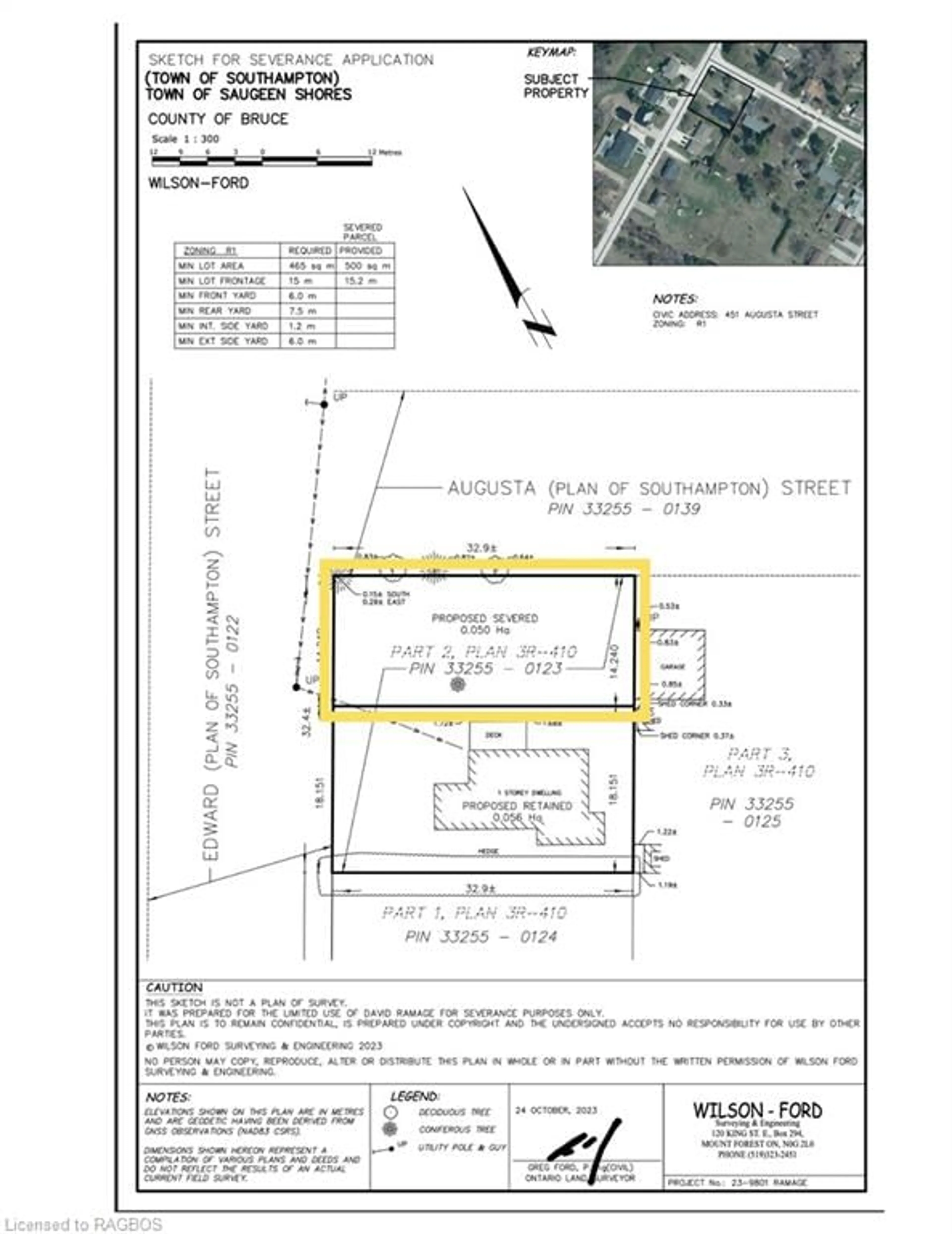 Floor plan for 0 (451) Augusta St, Southampton Ontario N0H 2L0