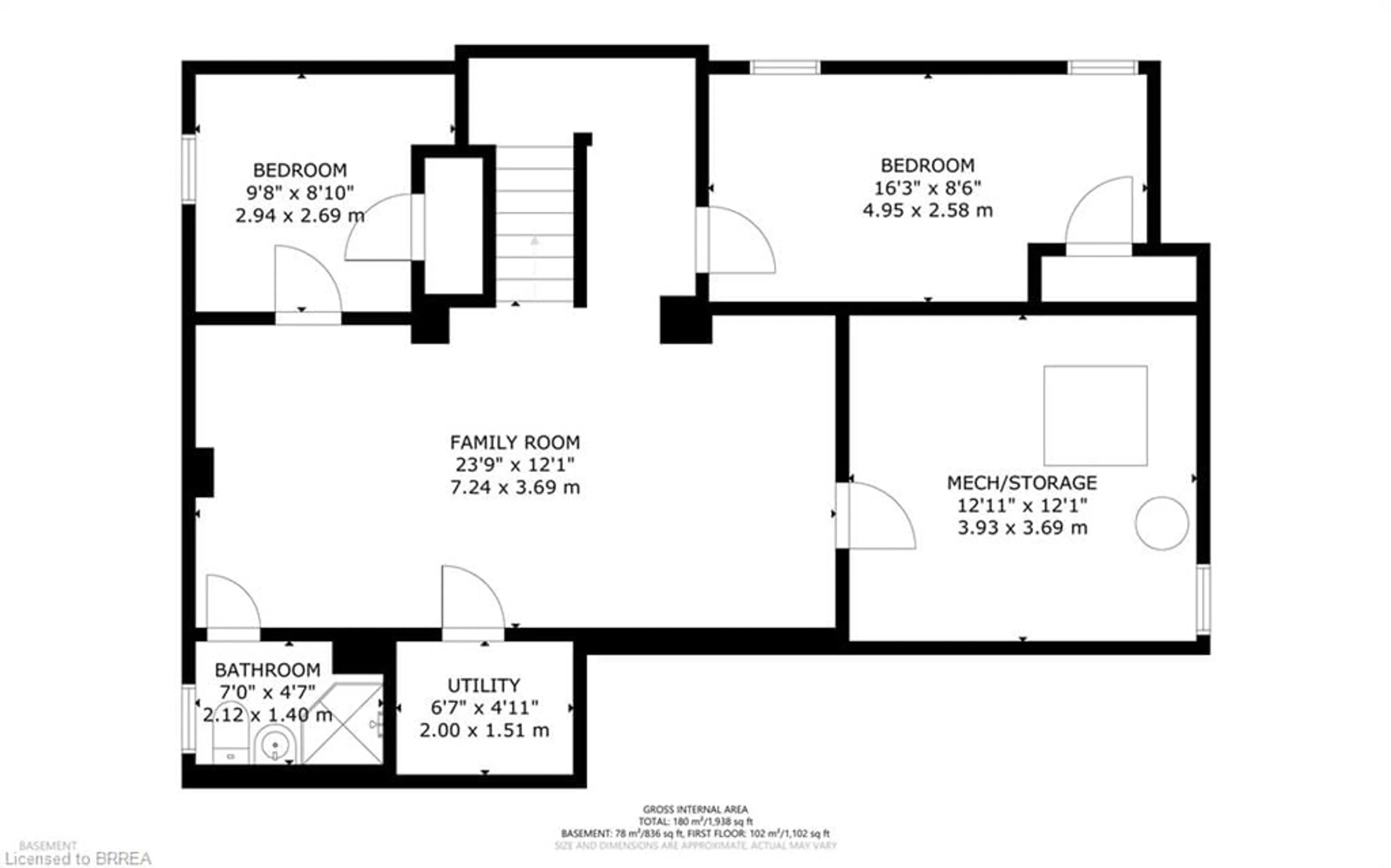Floor plan for 97 Baldwin Ave, Brantford Ontario N3S 1H9
