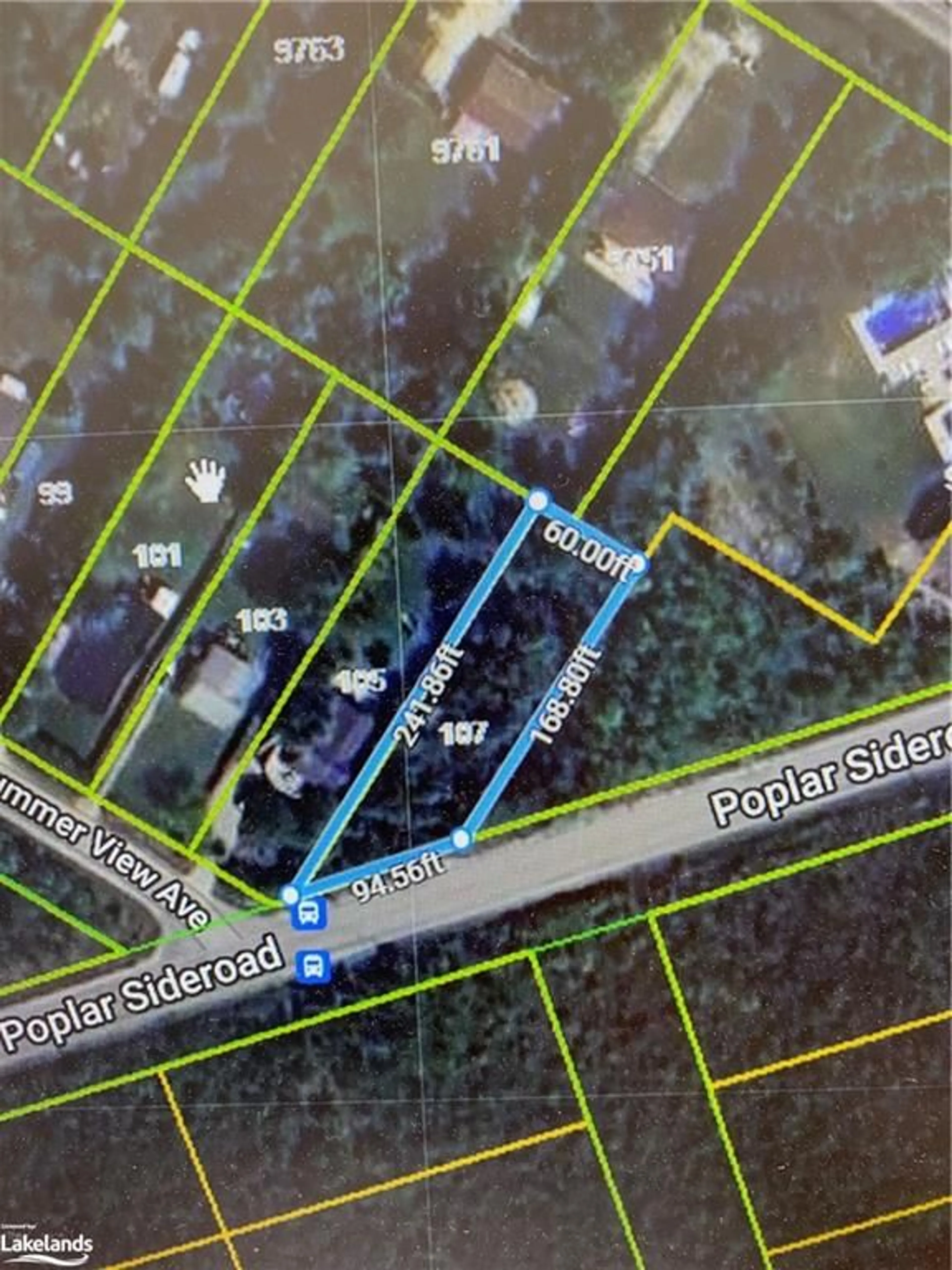 Picture of a map for 107 Summer View Ave, Collingwood Ontario L9Y 5P1