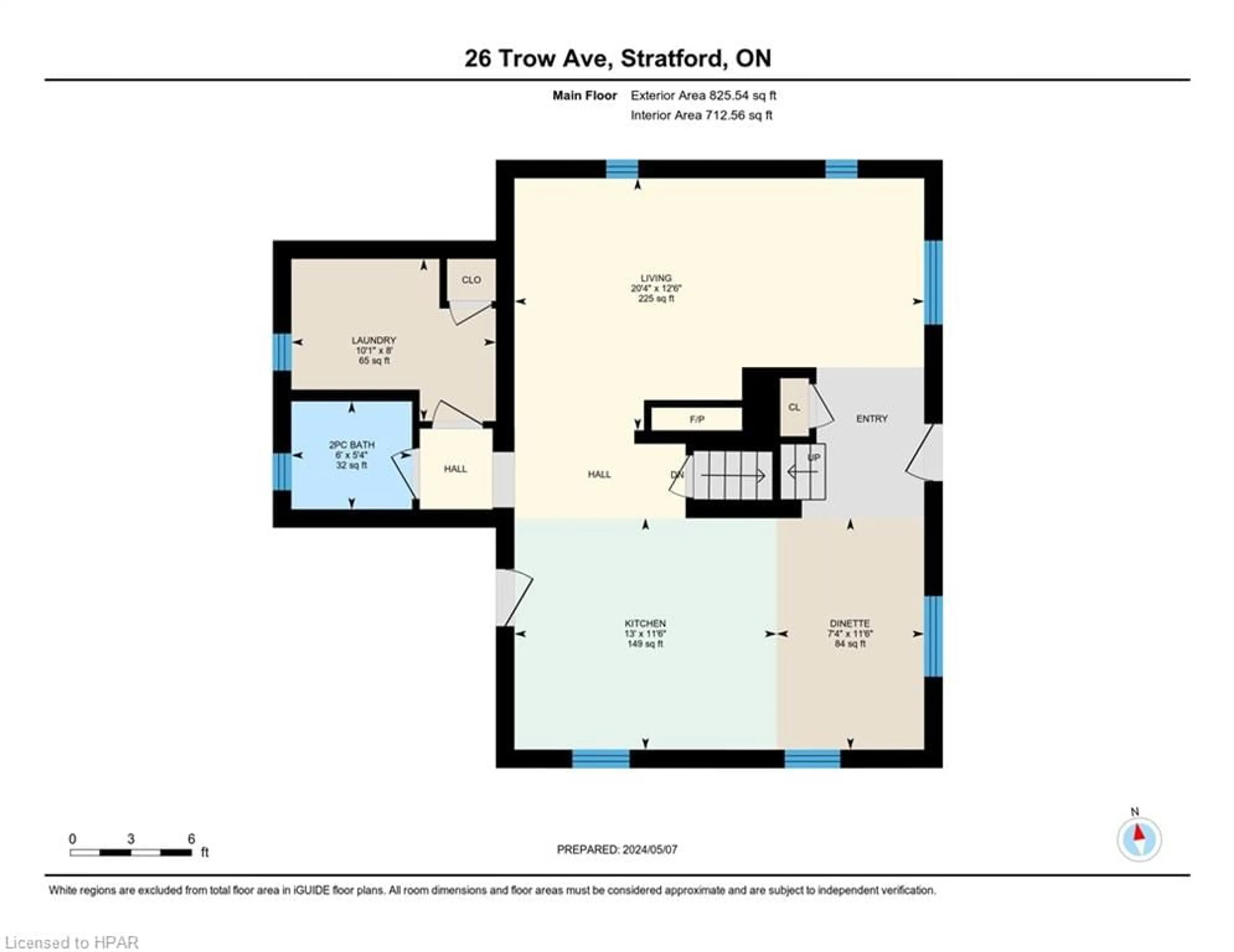 Floor plan for 26 Trow Ave, Stratford Ontario N5A 4L6