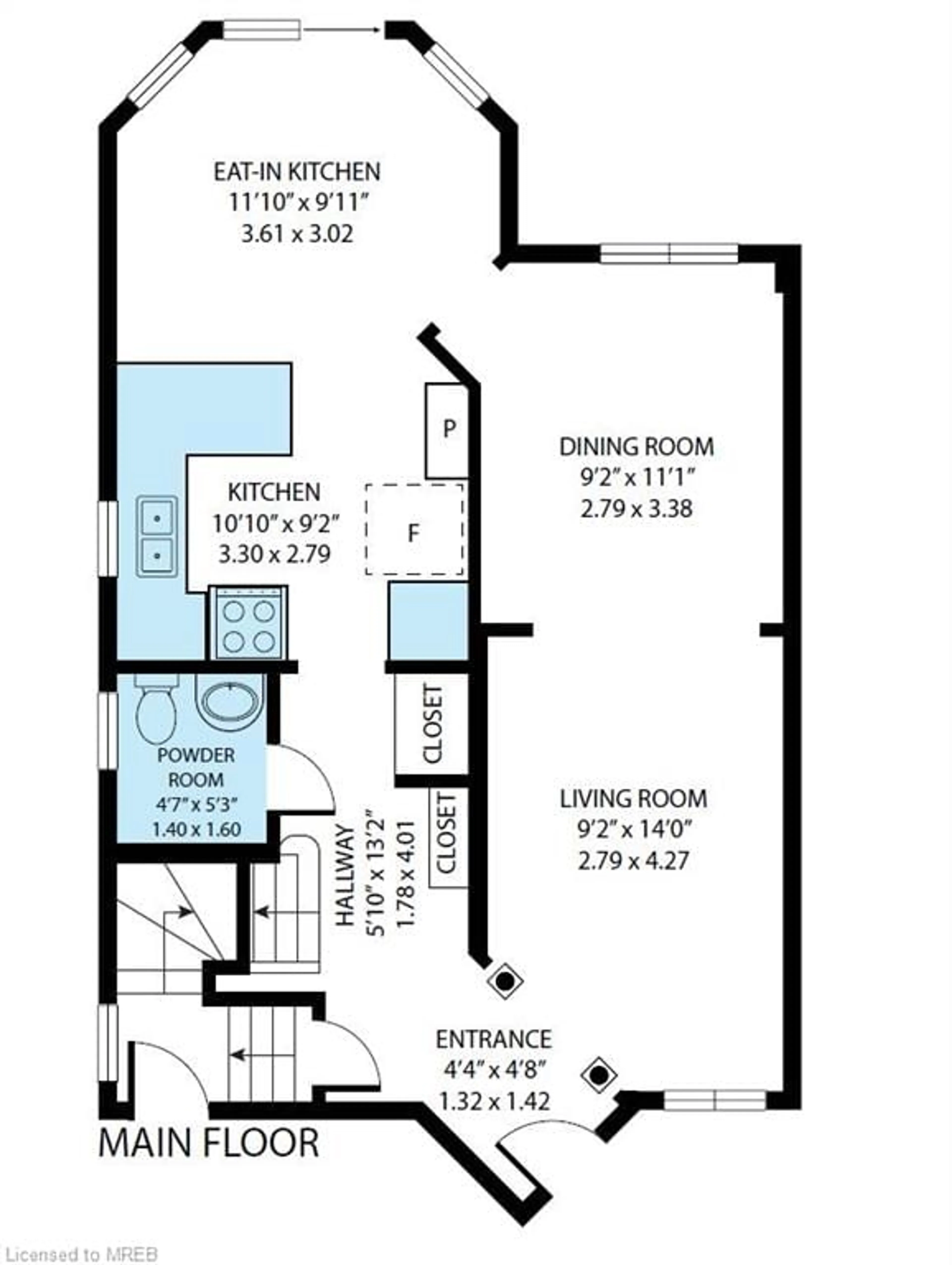 Floor plan for 18 Prince Cres, Brampton Ontario L7A 2C9