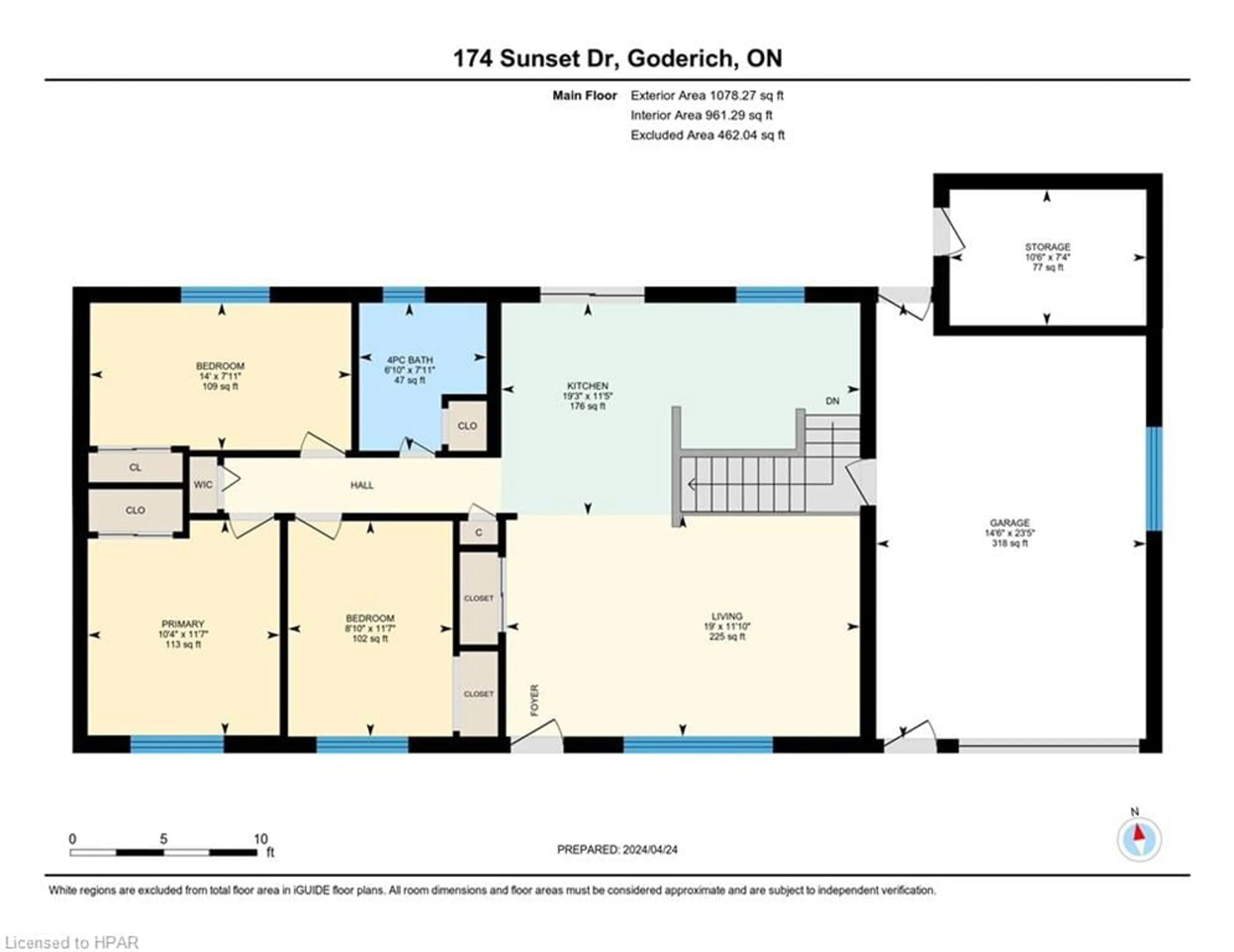 Floor plan for 174 Sunset Dr, Goderich Ontario N7A 1X2