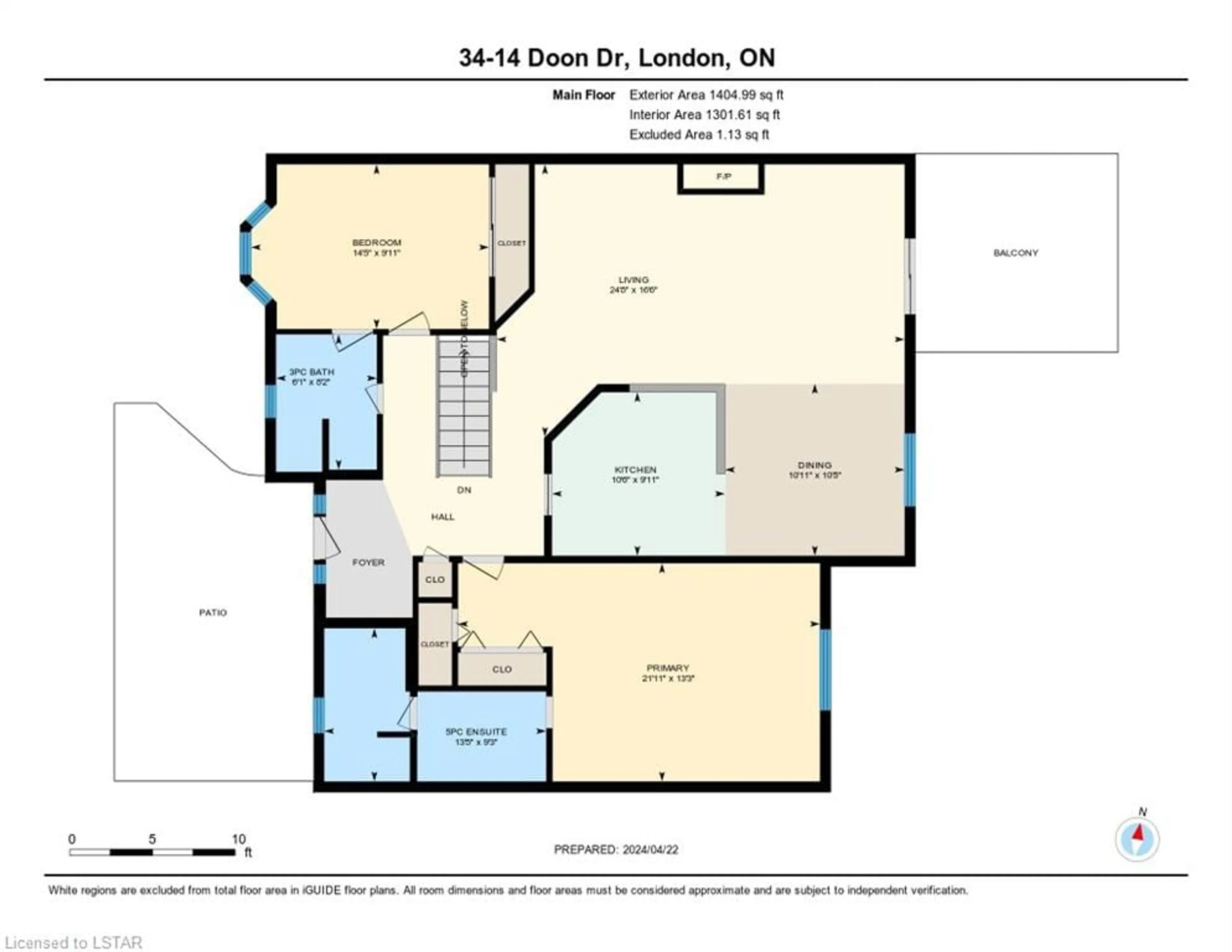 Floor plan for 14 Doon Dr #34, London Ontario N5X 3P1
