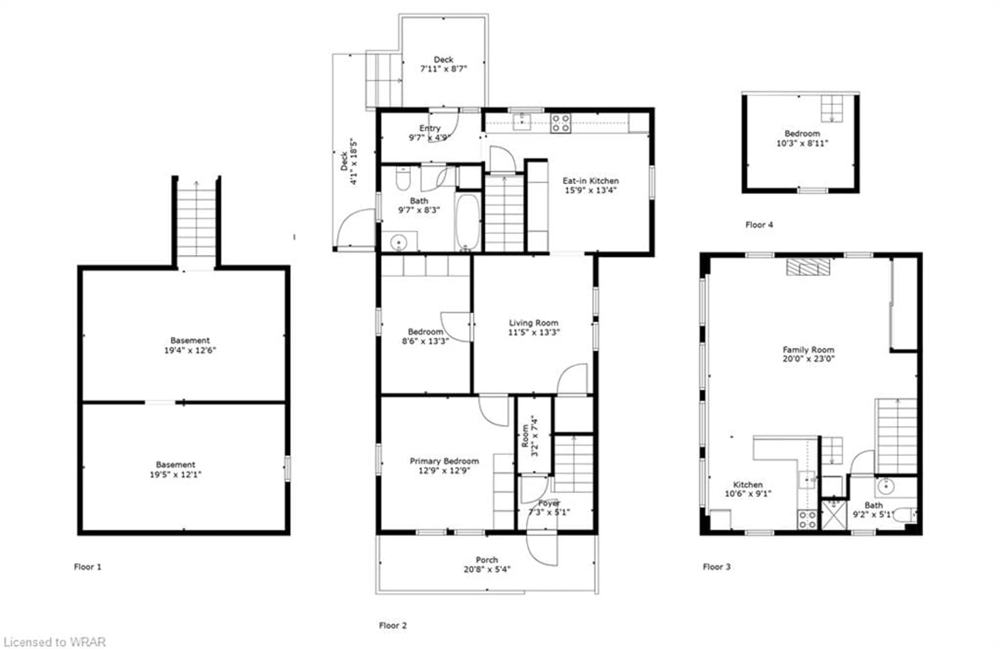 Floor plan for 323 Park St, Kitchener Ontario N2G 1N2