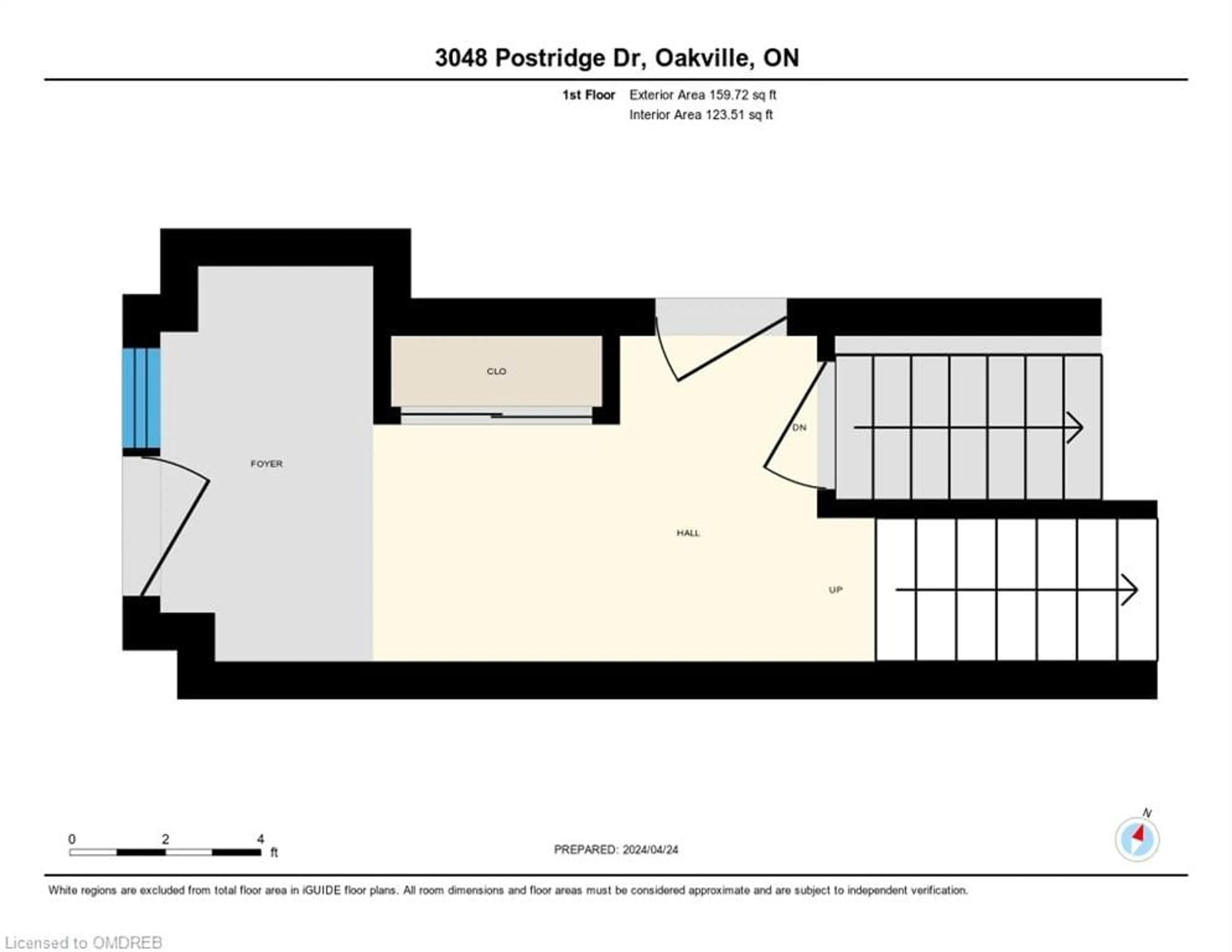 Floor plan for 3048 Postridge Dr, Oakville Ontario L6H 0R9