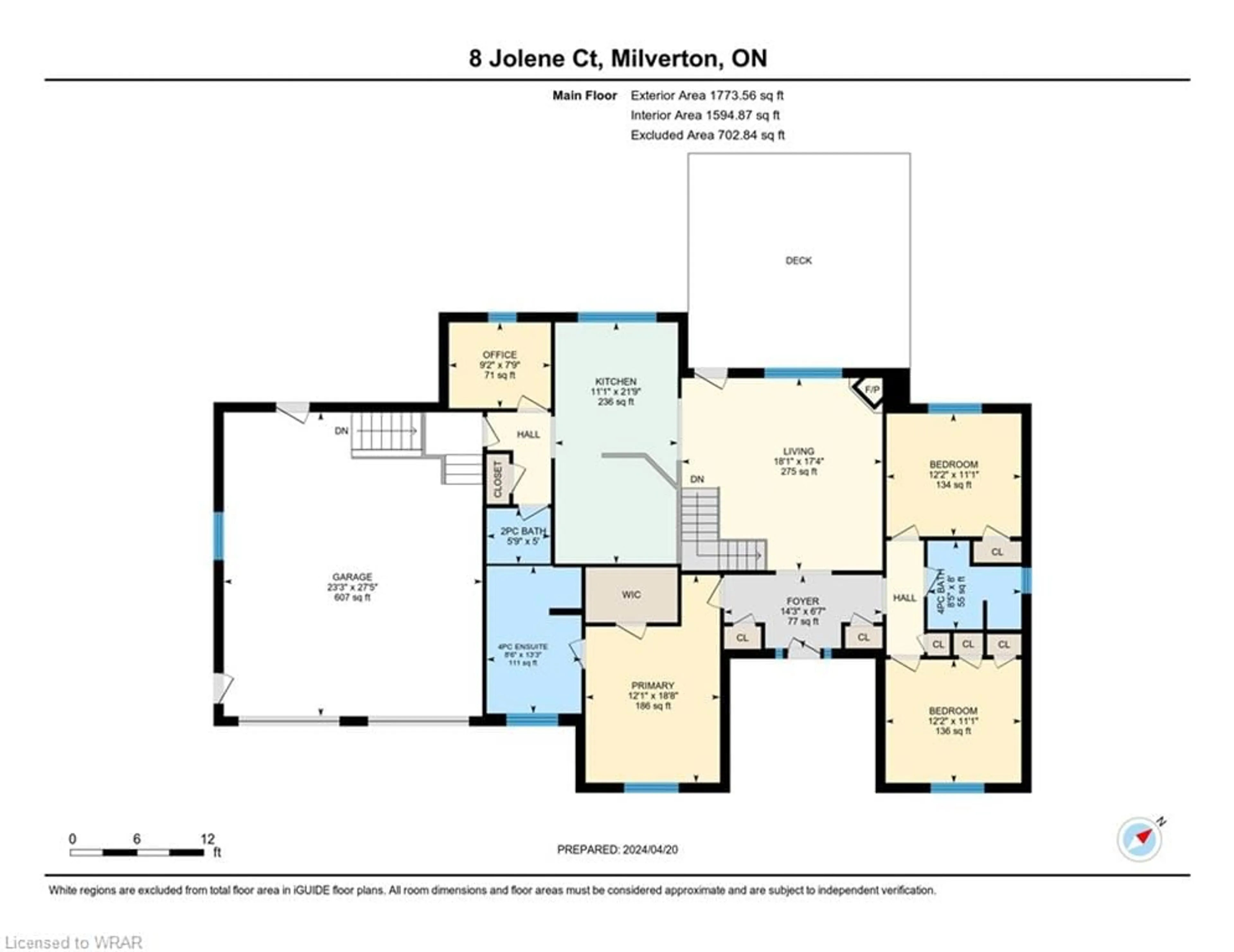 Floor plan for 8 Jolene Crt, Milverton Ontario N0K 1M0