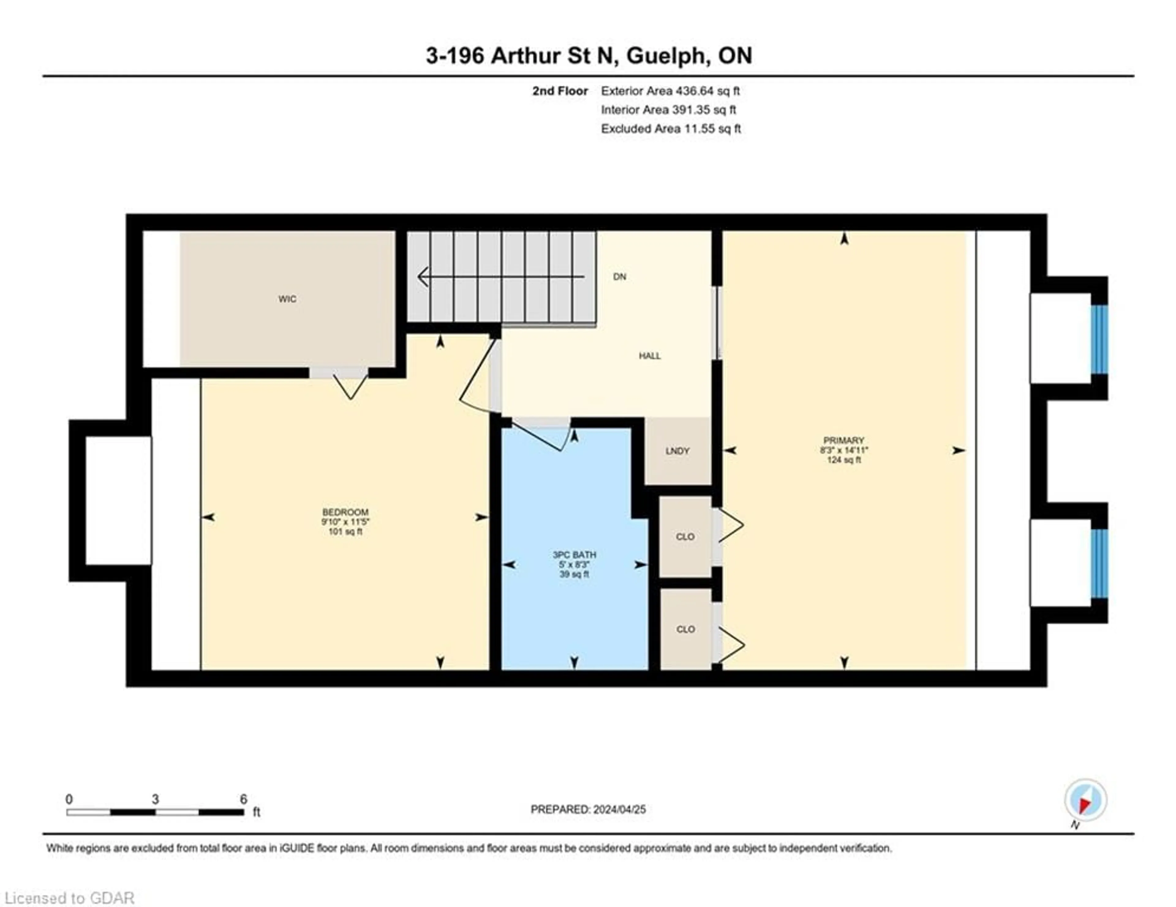 Floor plan for 196 Arthur St #3, Guelph Ontario N1E 4V8