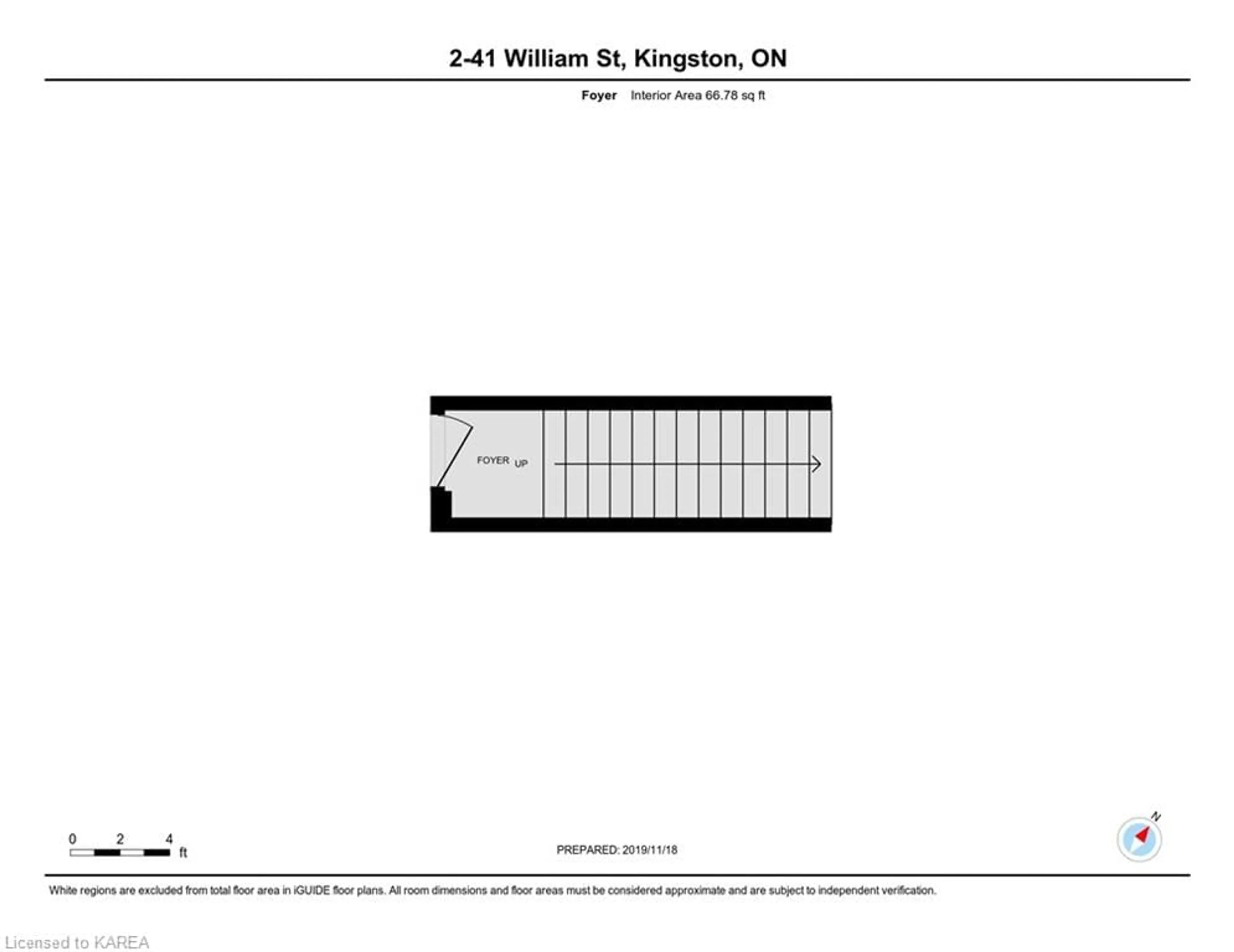 Floor plan for 41 William St #2, Kingston Ontario K7L 2C3