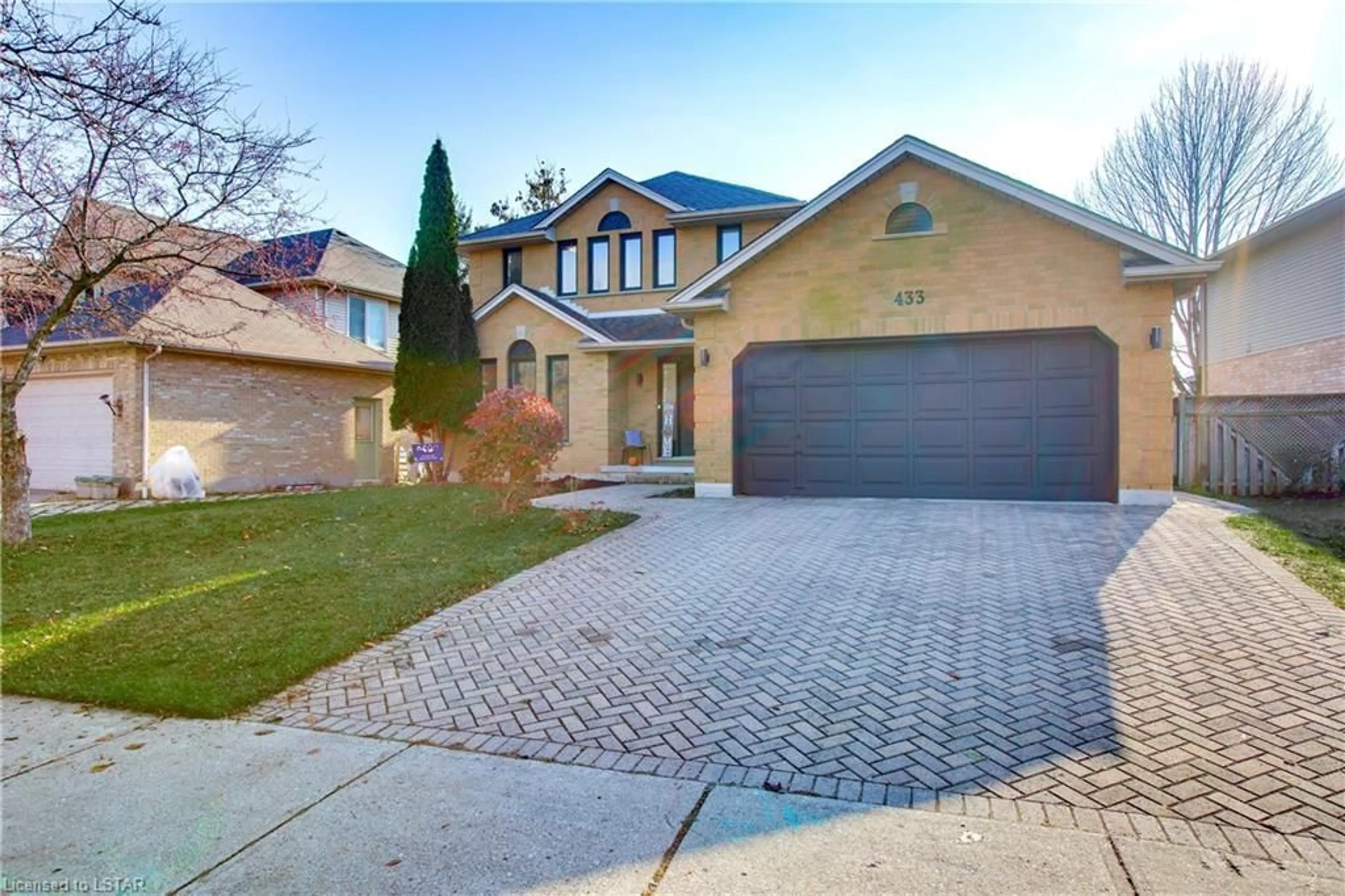 Home with brick exterior material for 433 Ambleside Dr, London Ontario N6G 4X9