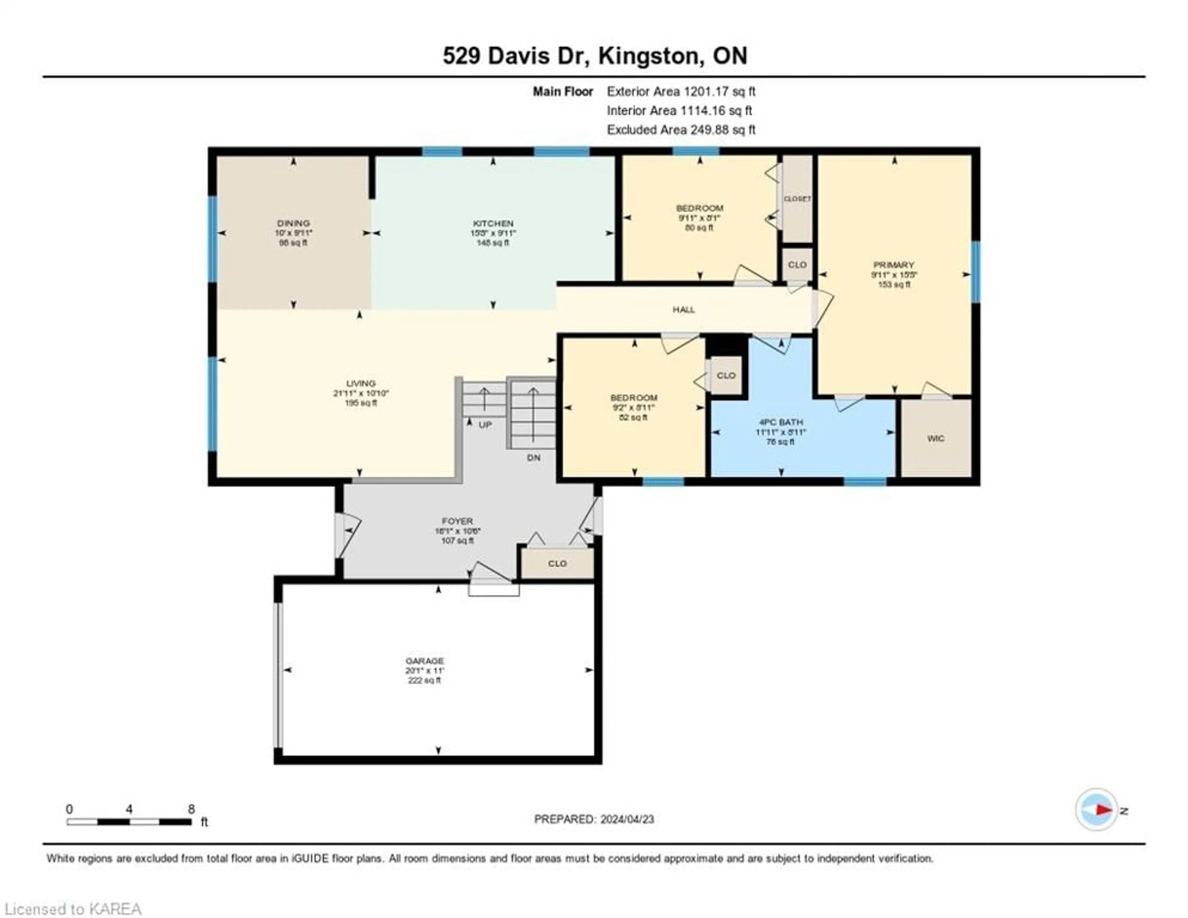 Floor plan for 529 Davis Dr, Kingston Ontario K7M 8J6