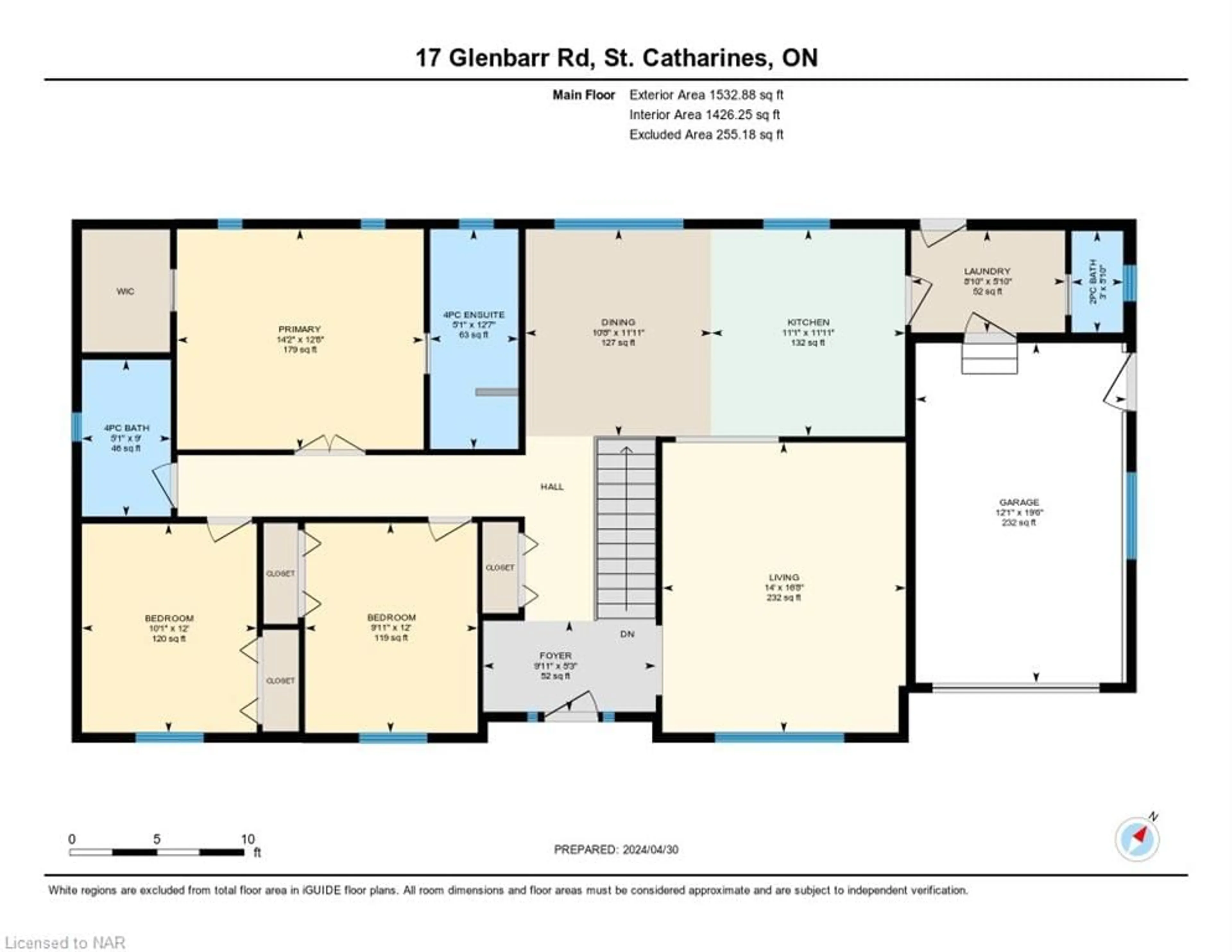 Floor plan for 17 Glenbarr Rd, St. Catharines Ontario L2T 1Y2