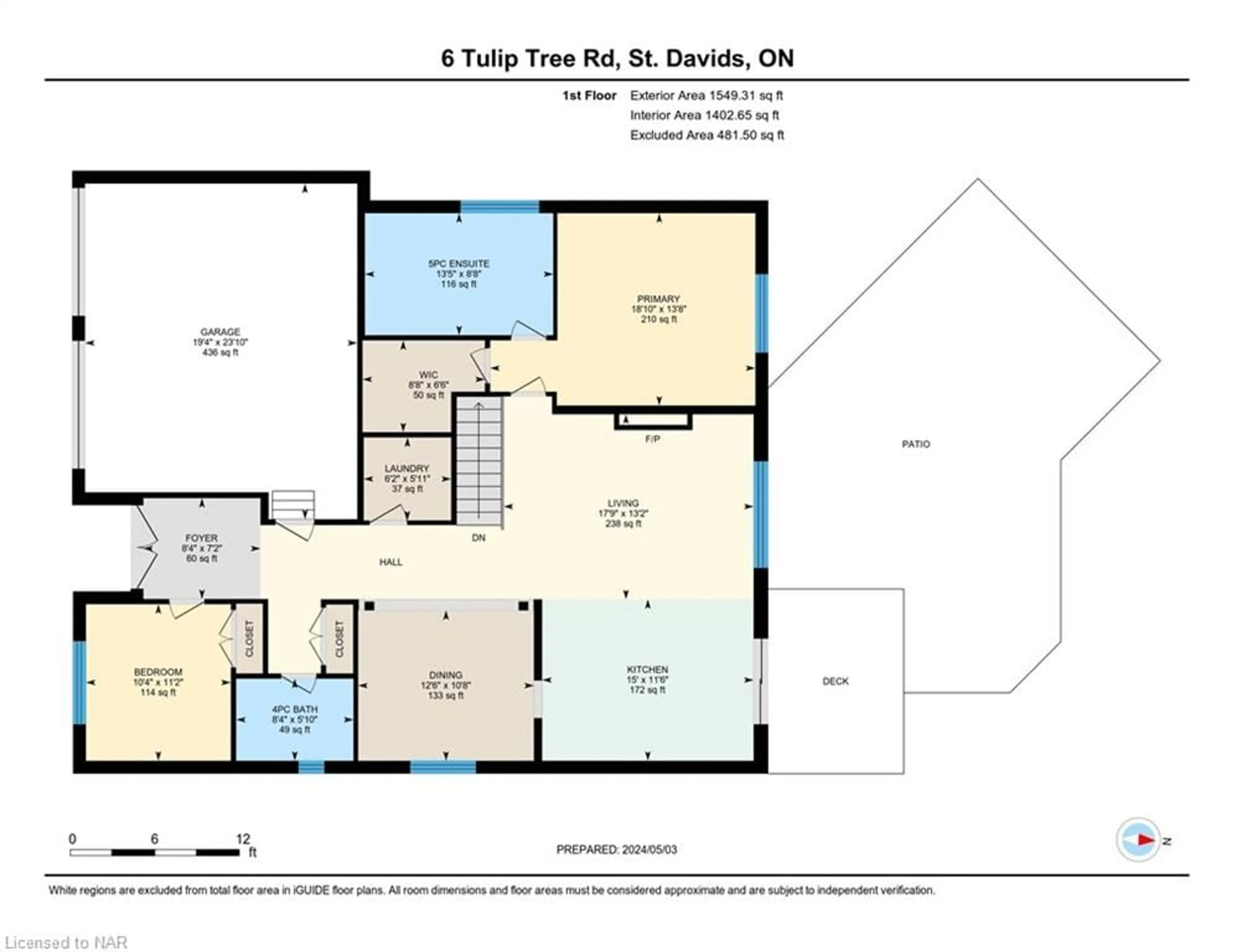 Floor plan for 6 Tulip Tree Rd, Niagara-on-the-Lake Ontario L0S 1J1